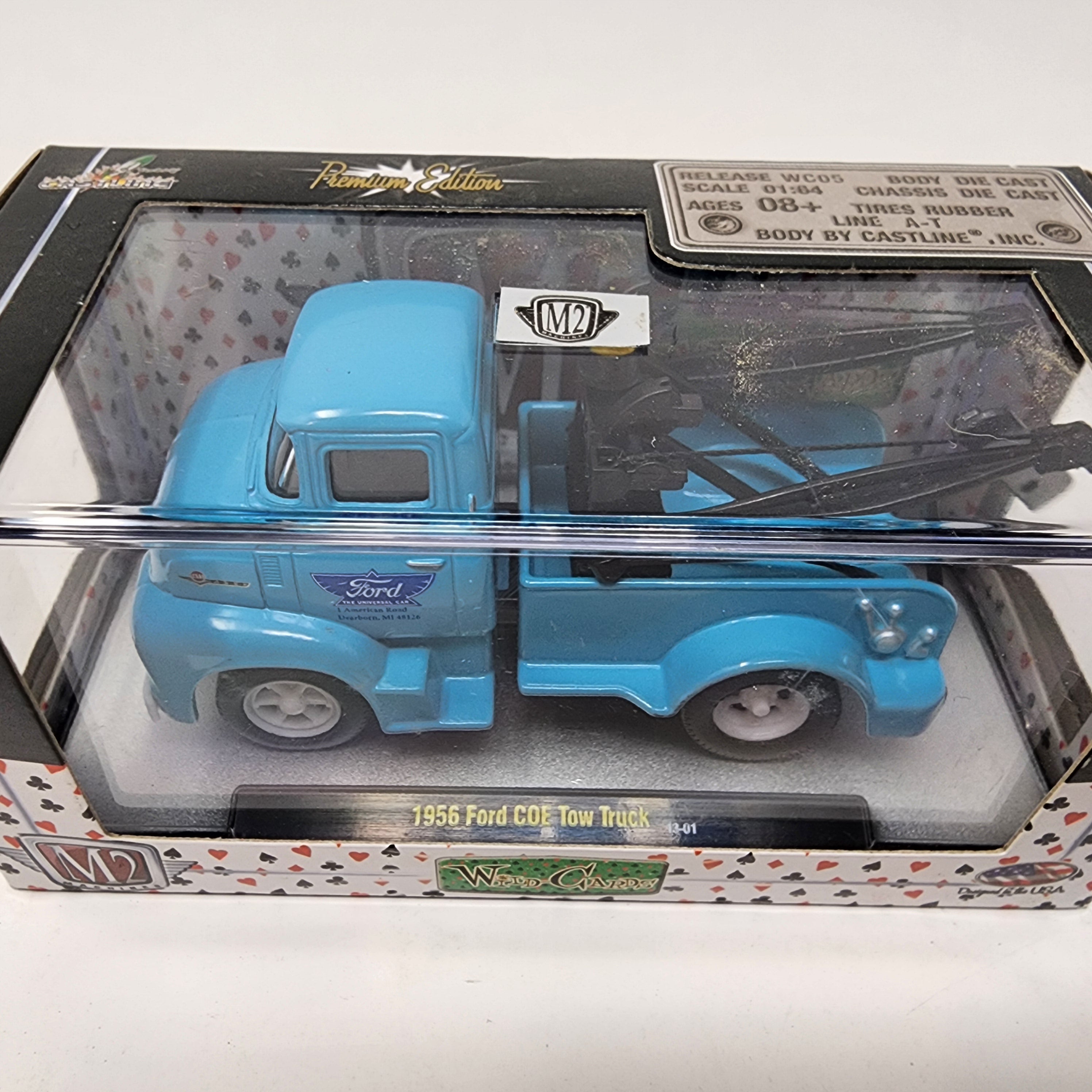 1956 Ford COE Tow Truck * Blue * M2 Machines Wild Cards、mySite、hgirdovlk