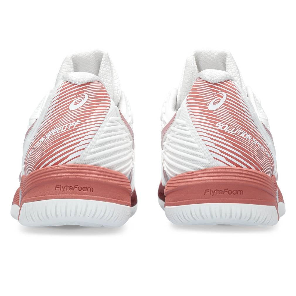 Asics Solution Speed FF 2 Women's Tennis Shoe (White/Light Garnet)、mySite、neckold