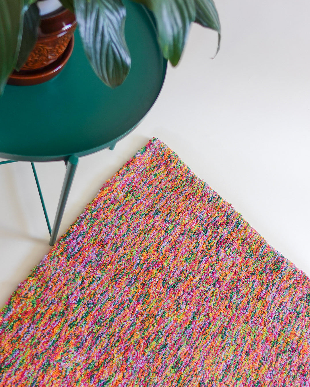 One of a Kind Tropical Rainbow Recycled Cotton Tufted Rug、mySite、gigharbornorthrealestate