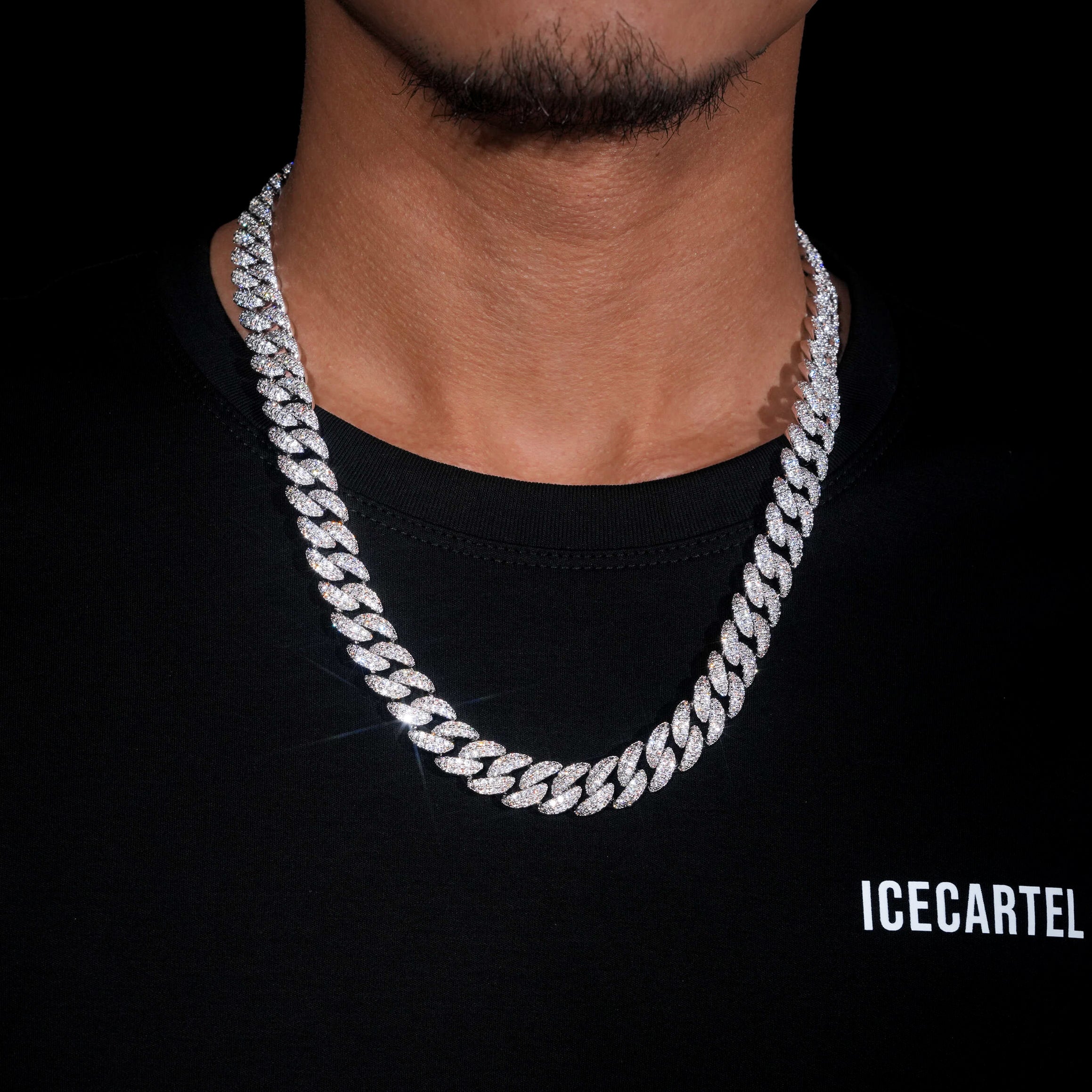 10MM Moissanite Prong Miami Cuban Link Chain 14K Gold、mySite、hinf8tx79