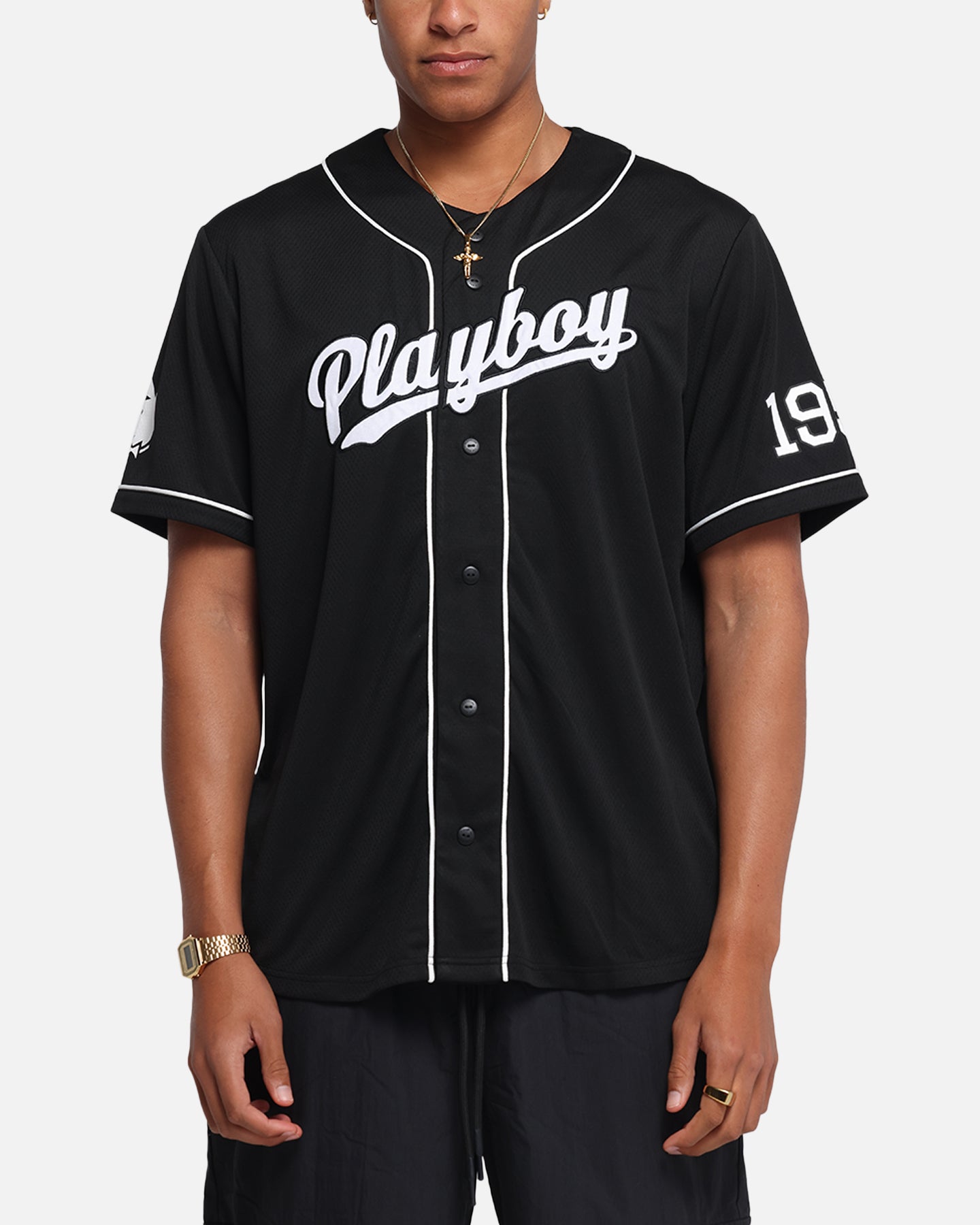 Playboy Playboy Bunny Baseball Jersey Black、mySite、zt4zffjzw