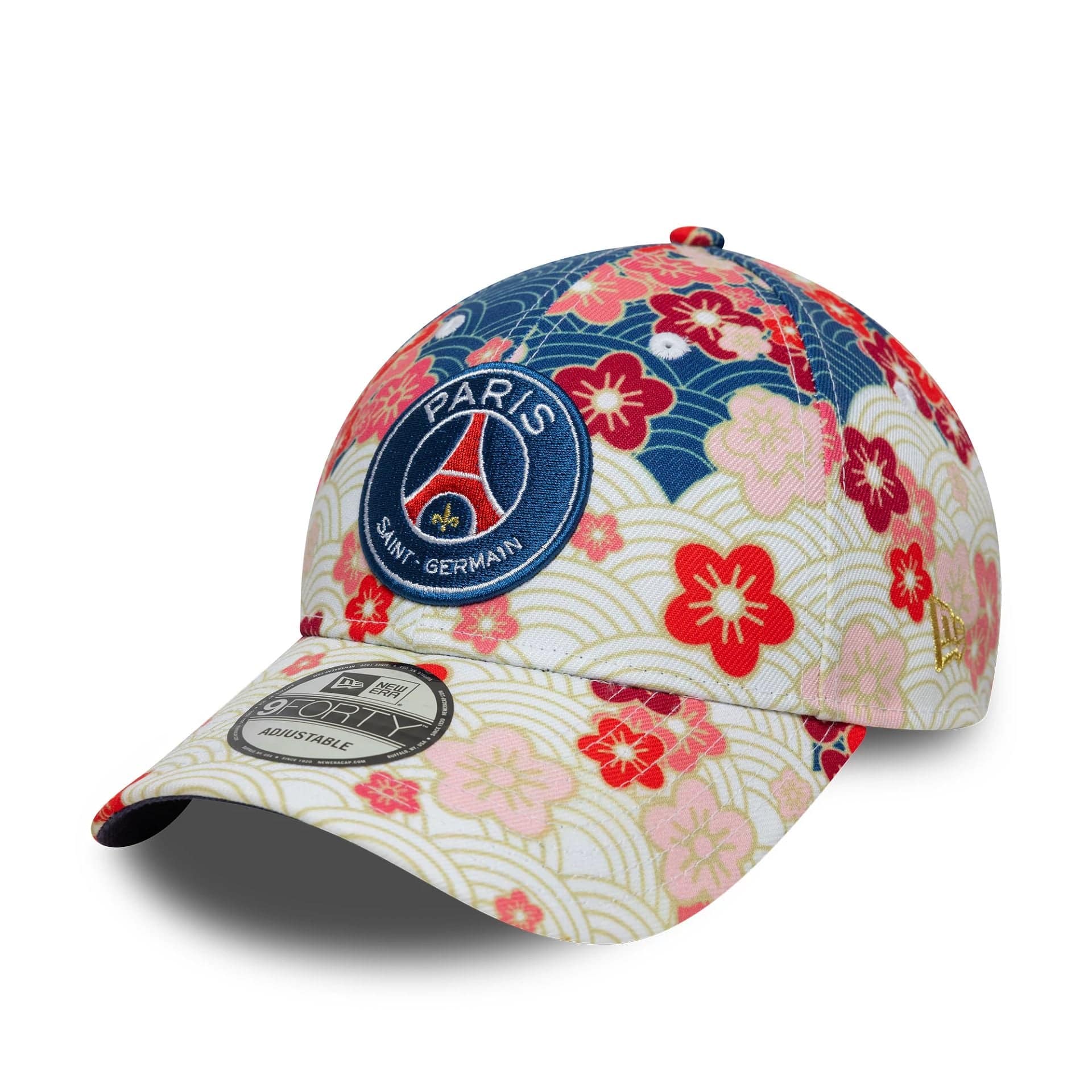 Paris Saint-Germain Cherry Blossom Dark Blue 9FORTY Adjustable Cap、mySite、vikingsvslions