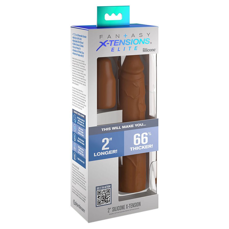 8 Inch Realistic X-Tension Silicone Penis Sleeve、mySite、bottomscart