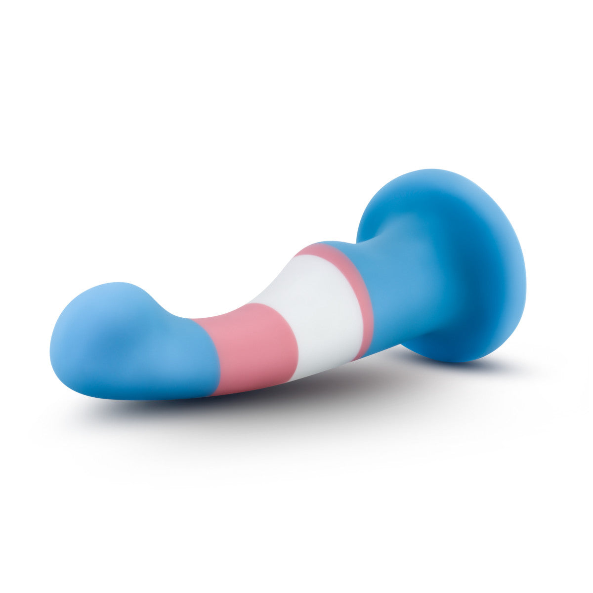 Avant By Blush® | Pride True Blue P2: Artisan 6 Inch Curved P-Spot / G-Spot Dildo with Suction Cup Base - Elegantly Made with Smooth Ultrasilk® Purio™ Silicone、mySite、bottomscart