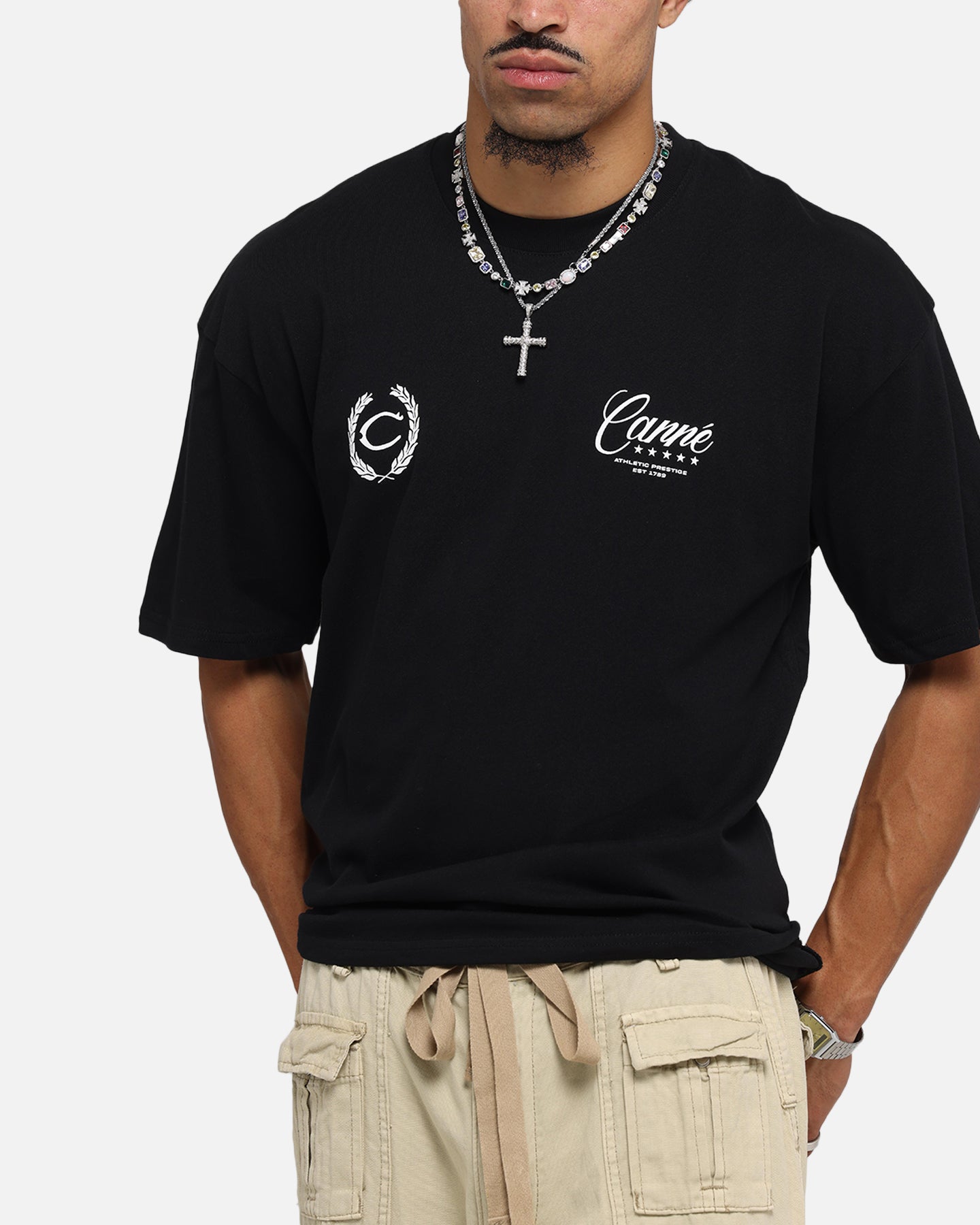 Carre Script T-Shirt Black、mySite、zt4zffjzw