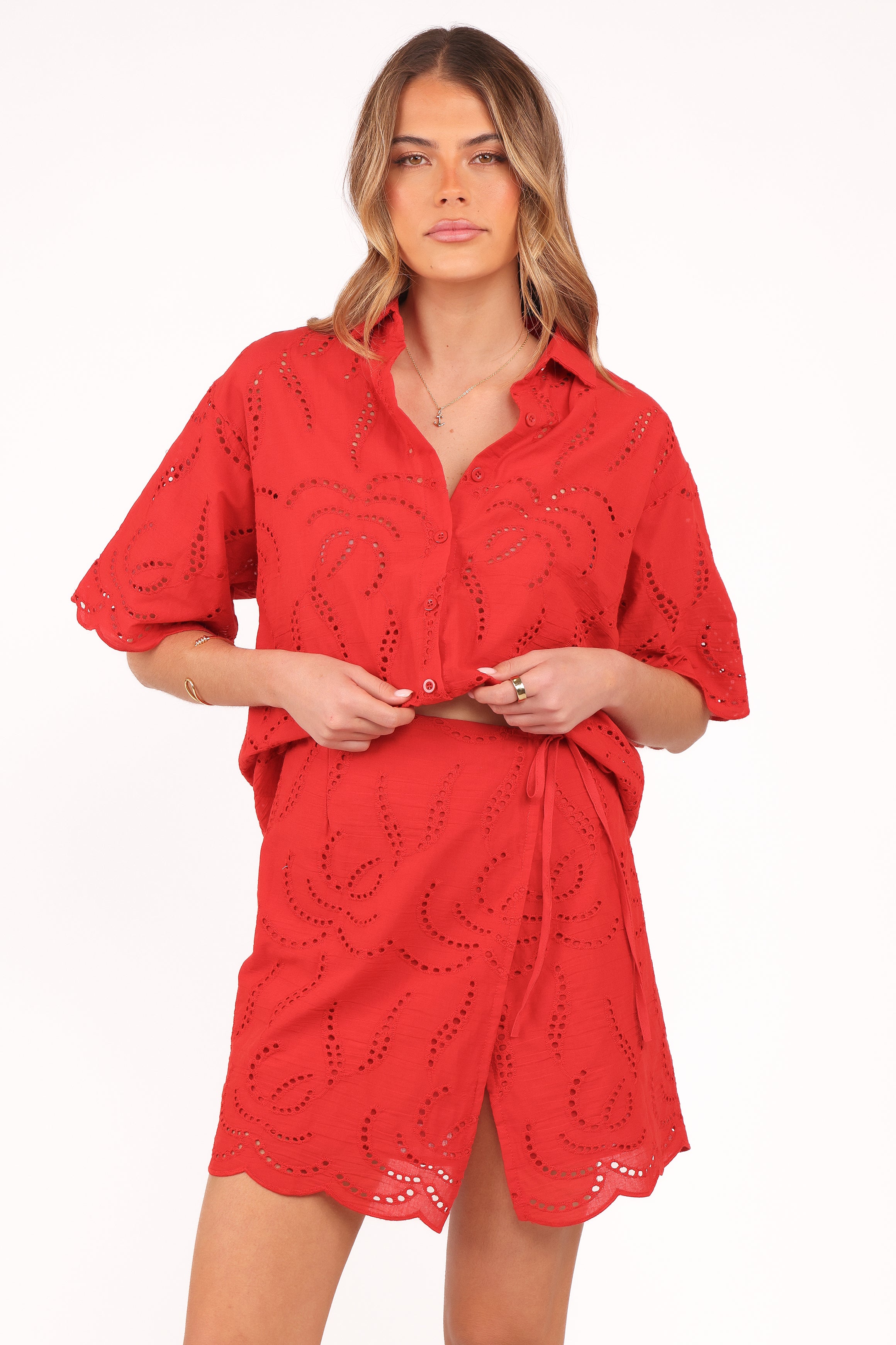  Gallie Skirt Set - Red、mySite、sugarbowlscore