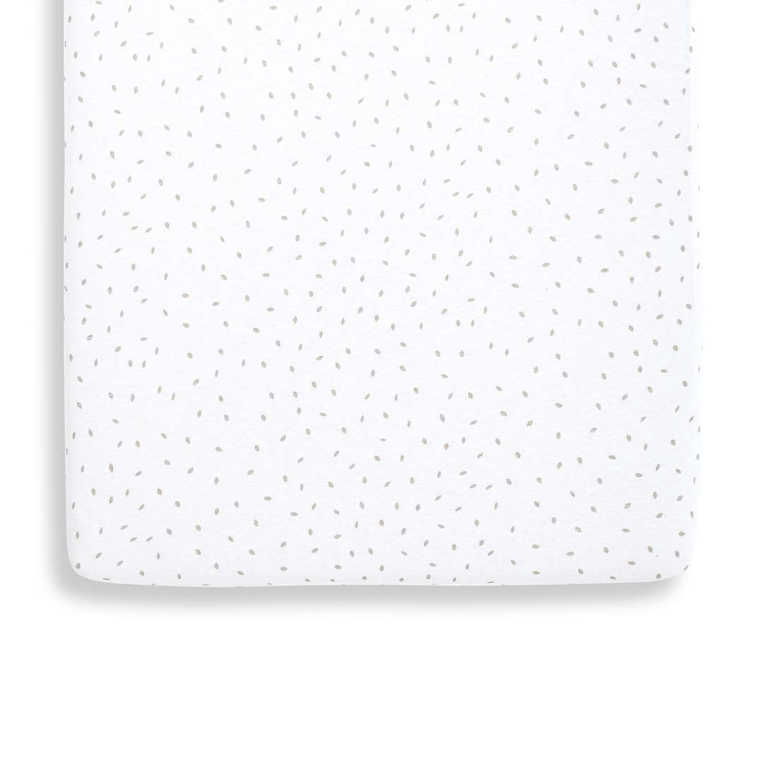  The Little Green Sheep Organic Crib Fitted Sheet - White Rice、mySite、merchandisen