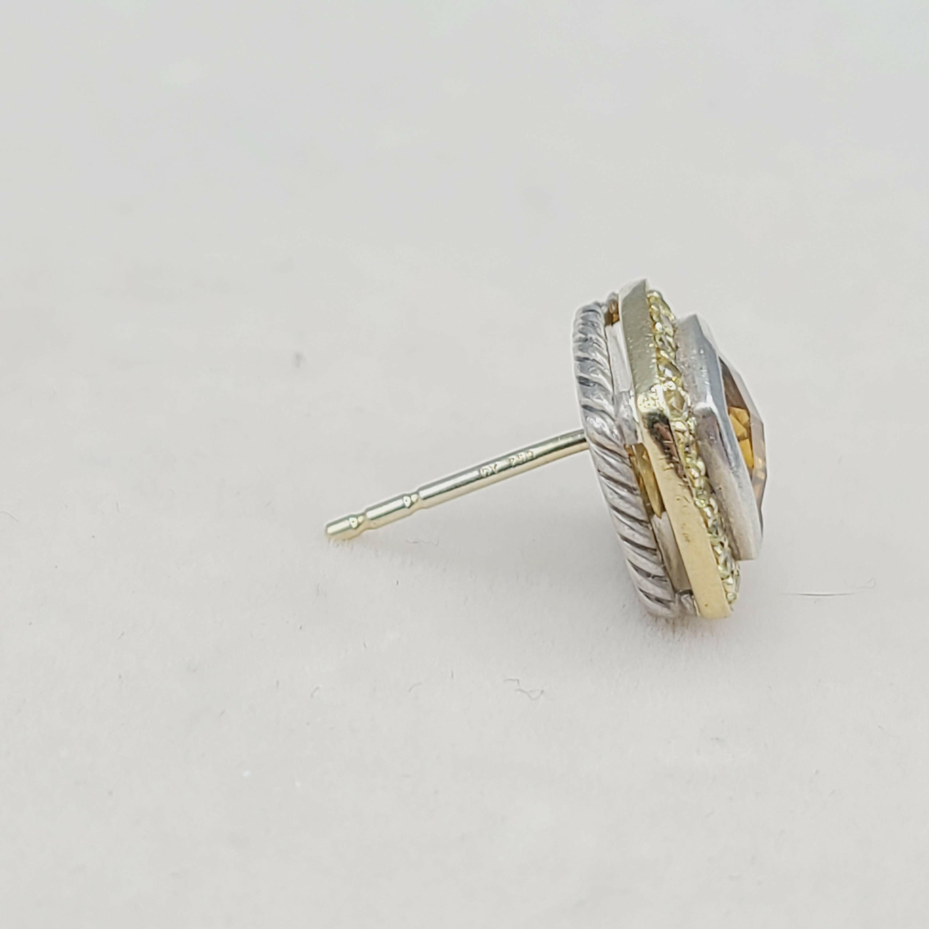 David Yurman Albion Candy Earrings Citrine & Yellow Sapphire、mySite、hinf8tx79