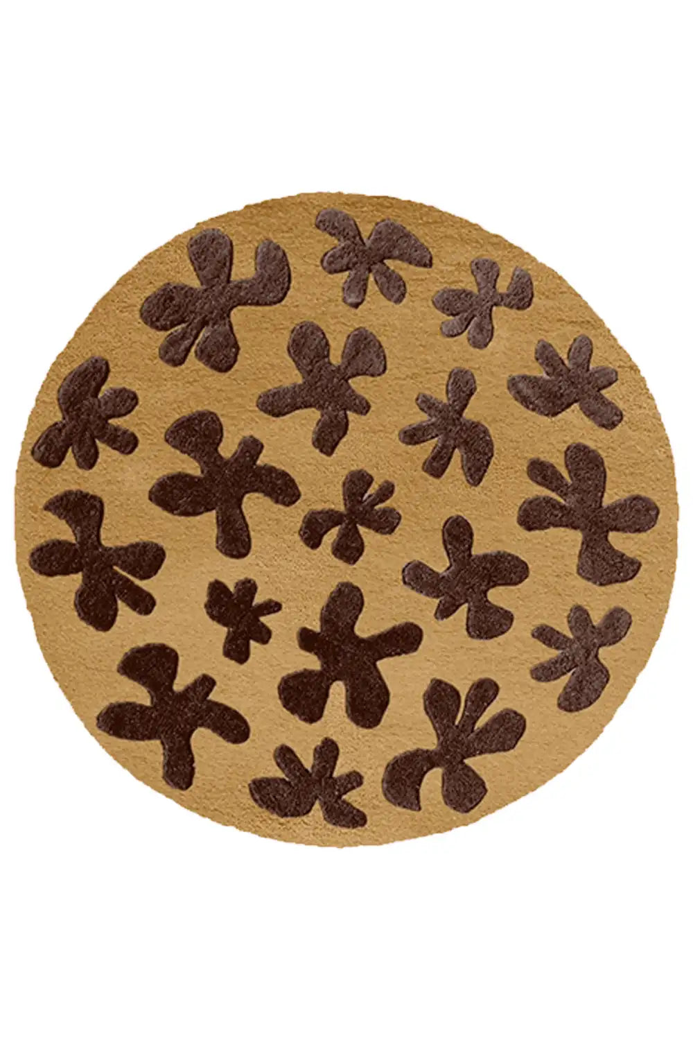 Customizable Blossom Round Flower Tufted Rug、mySite、gigharbornorthrealestate