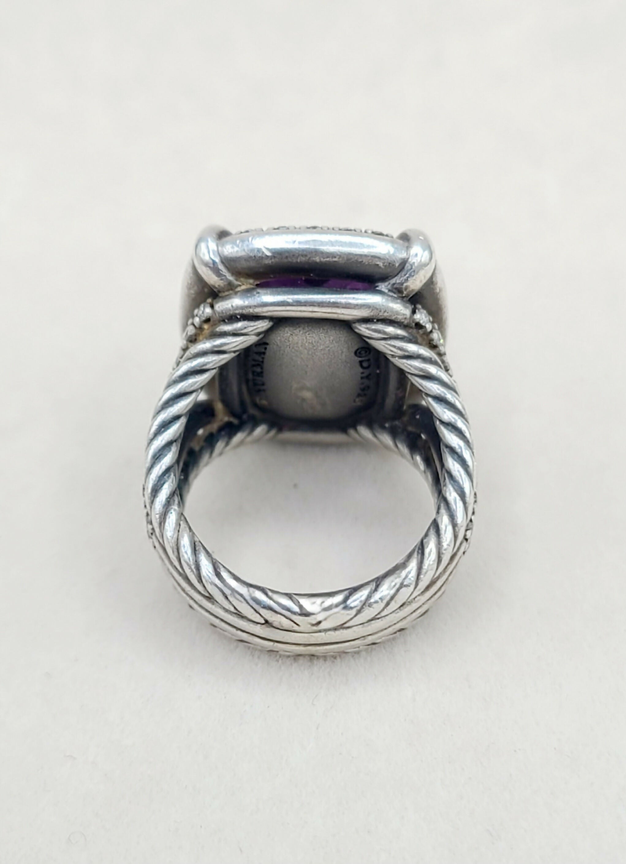 David Yurman Chatelaine Elongated Ring Amethyst & Diamonds、mySite、hinf8tx79