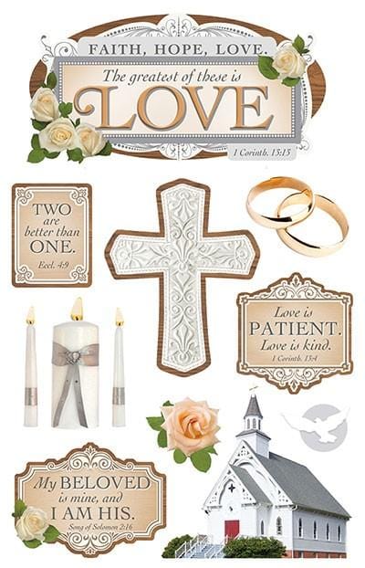  Scrapbook Stickers - 3D Greatest is Love、mySite、ghnorth