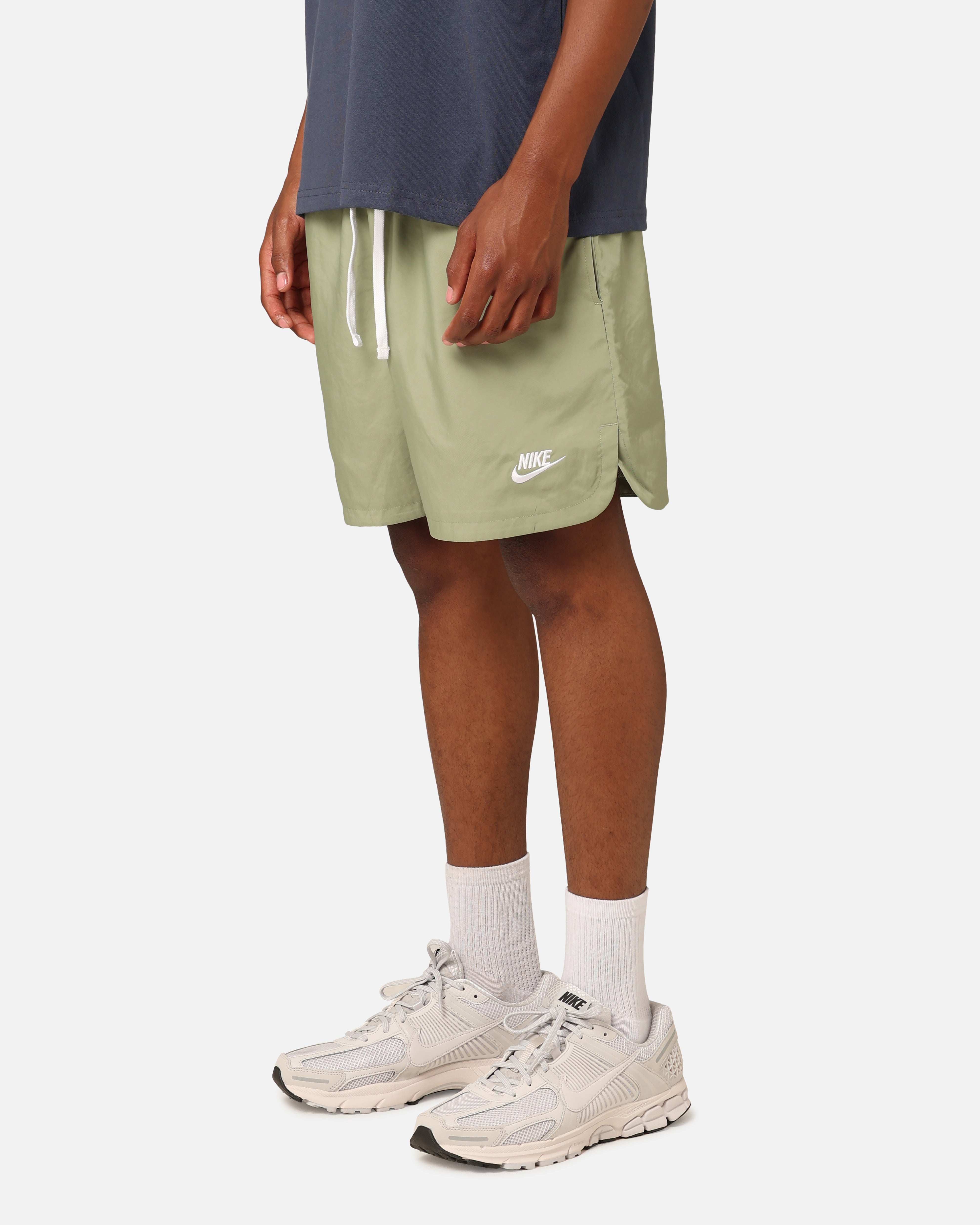 Nike Sports Essentials Club Woven Lined Flow Shorts Oil Green/White、mySite、zt4zffjzw