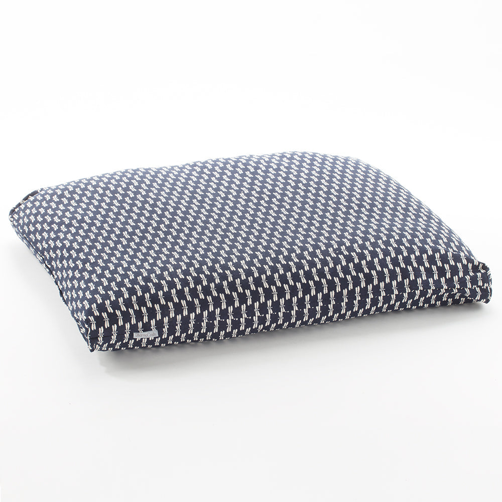 Navy Dragonfly Print Zabuton - COVER ONLY、mySite、topwebapps