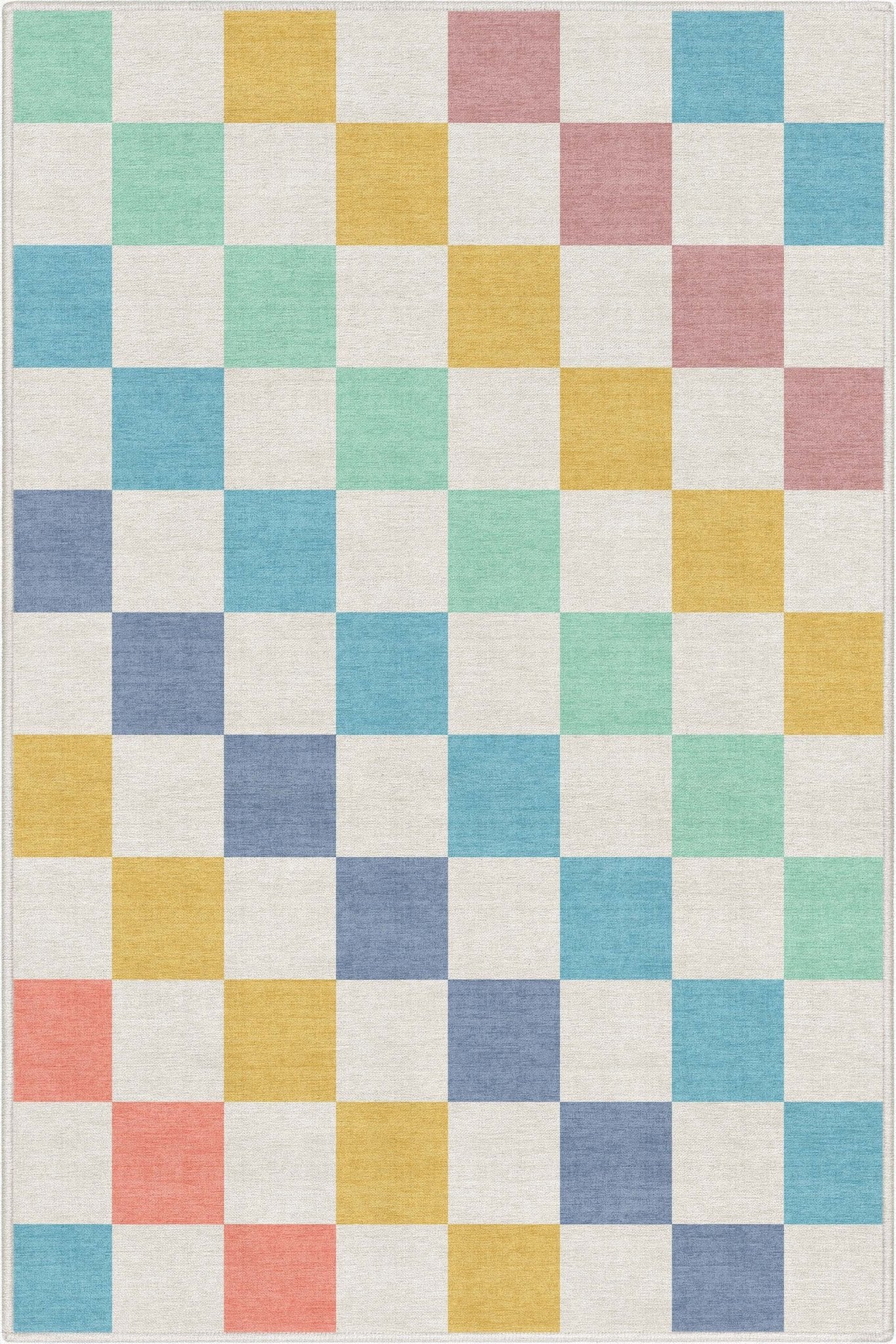 Squares Modern Geometric Boxes Flat-Weave Rug、mySite、gigharbornorthrealestate