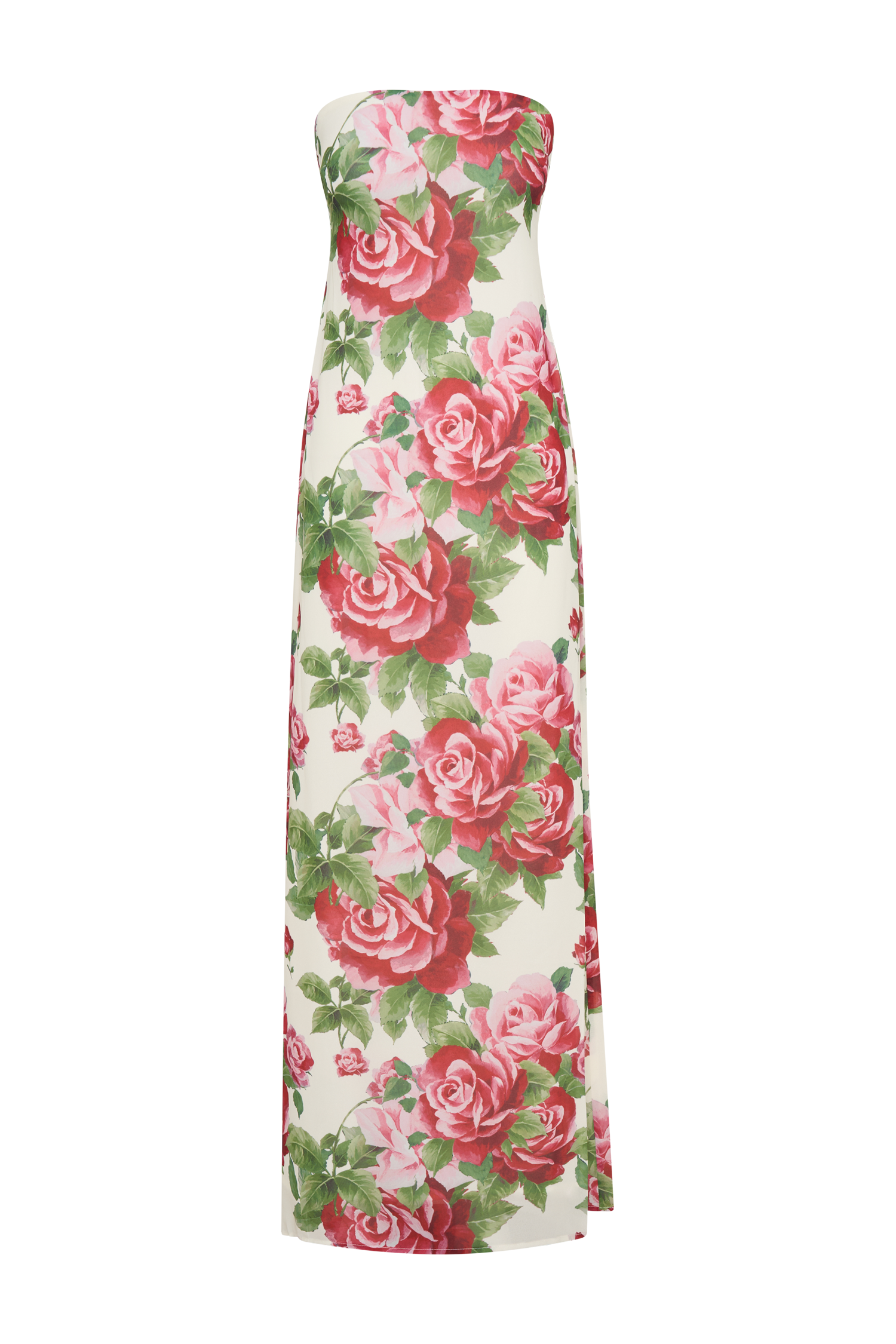 Ella Strapless Chiffon Maxi Dress - Sonia Rose Print、mySite、solidvoid