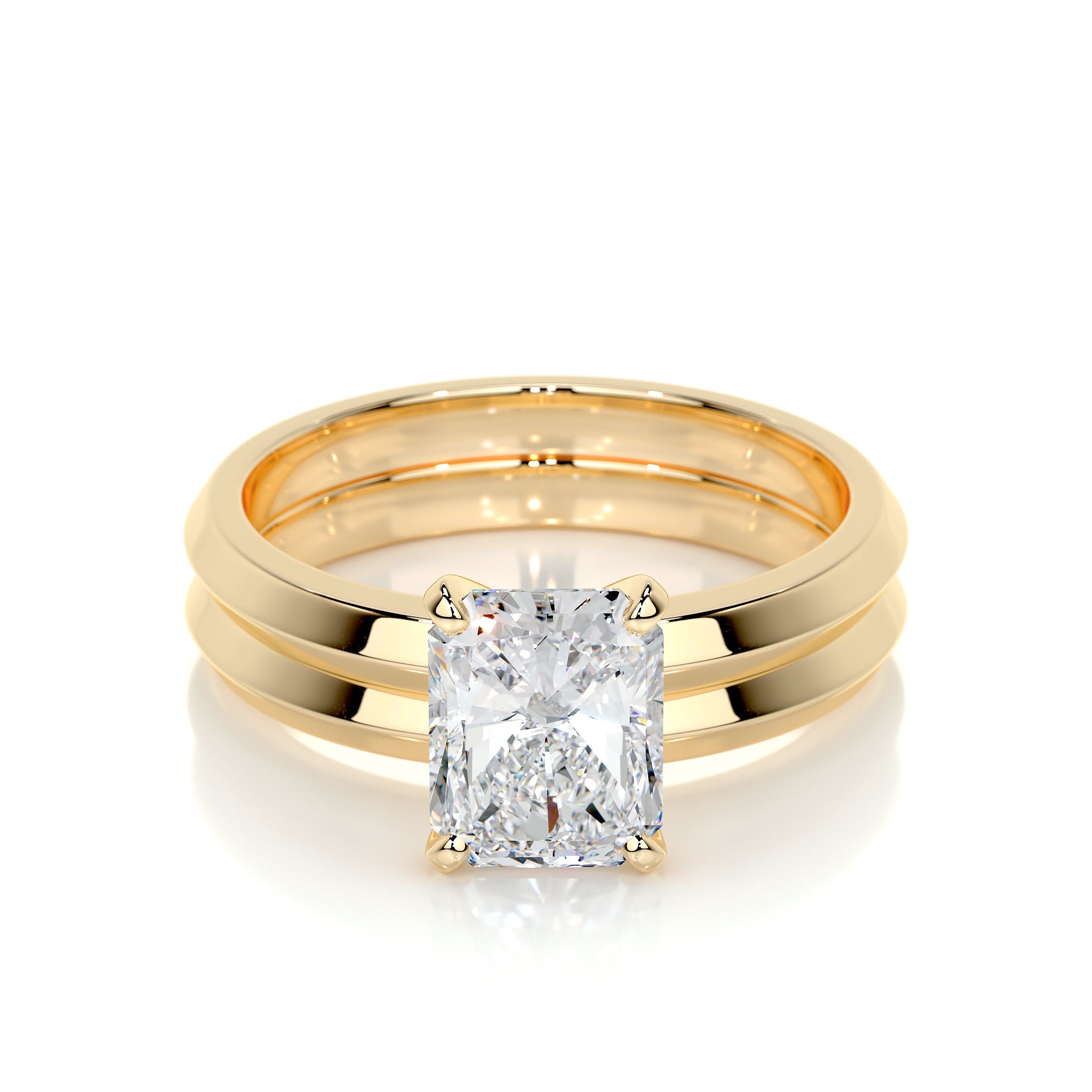 Carolina Lab Grown Diamond Bridal Set -18K Yellow Gold、mySite、hinf8tx79