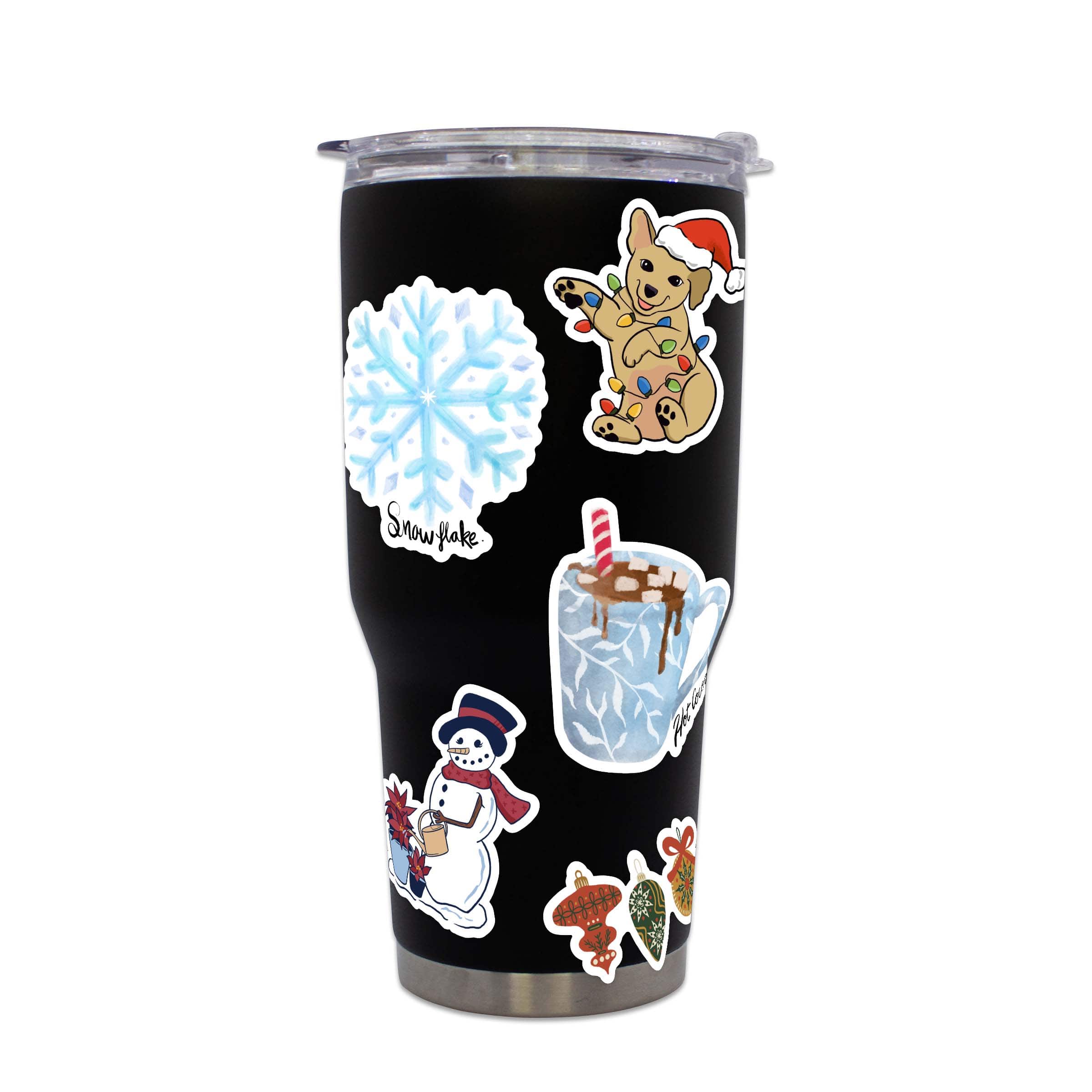  Winter Fun & Watercolor Stickers 21 Pack、mySite、ghnorth