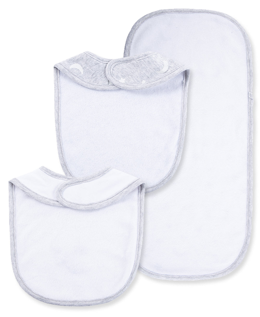  Moon & Stars Bib & Burp Set、mySite、layawaytickets