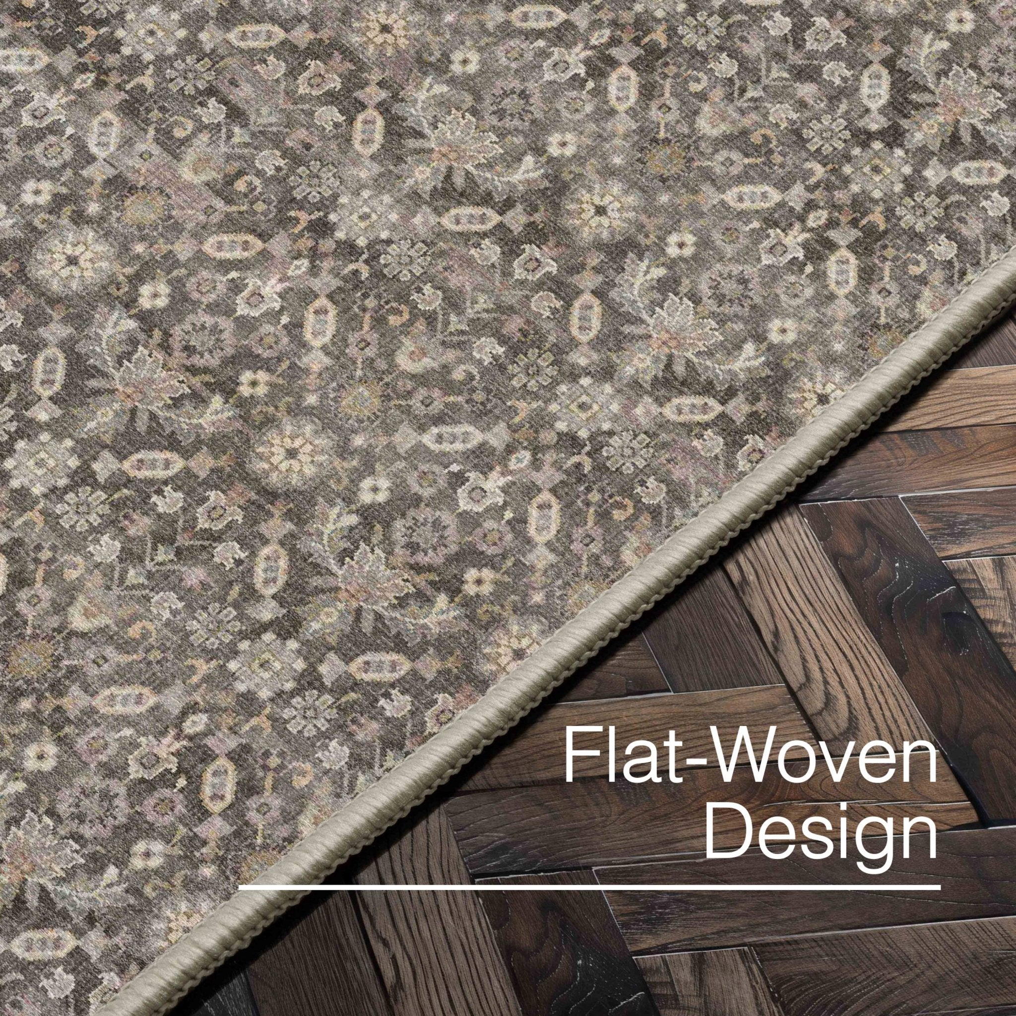 Hilda Vintage Custom Rug - Flat-Pile, Personalized Sizes, Easy Maintenance、mySite、gigharbornorthrealestate