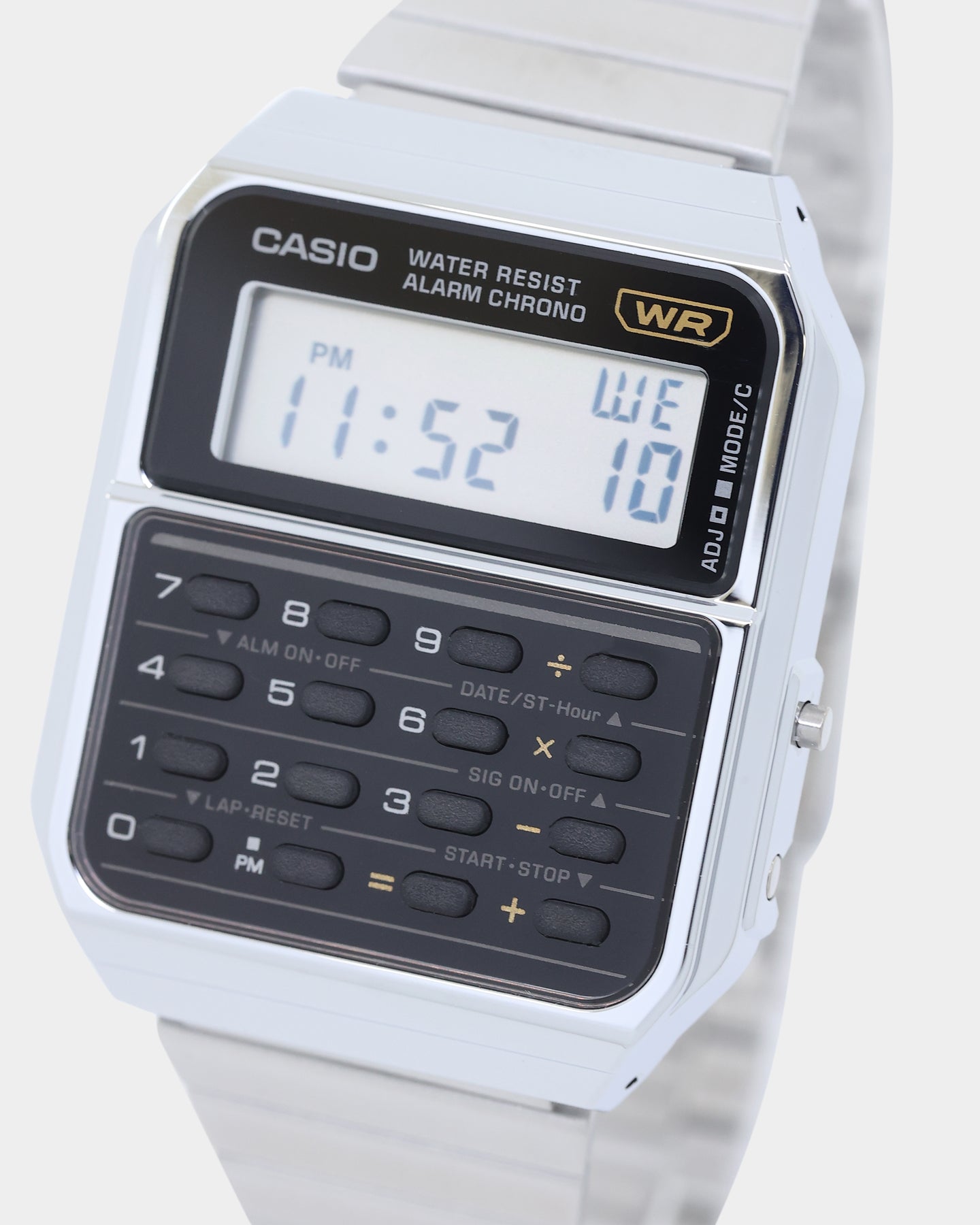 Casio CA500WE-1A Watch Silver/Black、mySite、zt4zffjzw