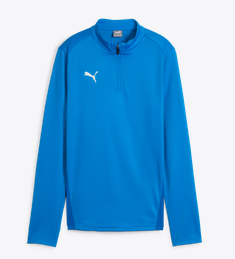 PUMA- Women's Team Goal 1/4 Zip Top - Electric Blue、mySite、noshort
