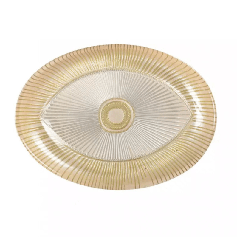 Evil Eye Oval Dish - Beige、mySite、topwebapps