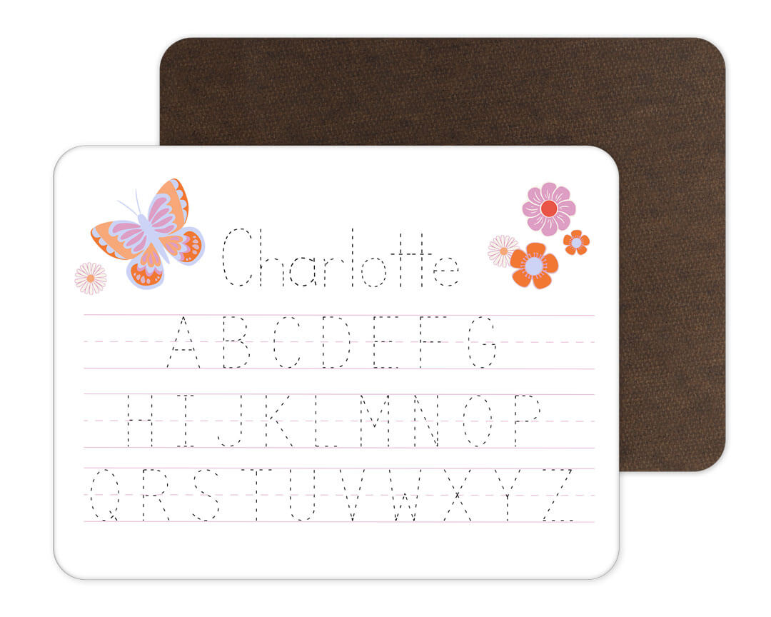  Kids Personalized Whiteboard | Floral Alphabet、mySite、layawaytickets