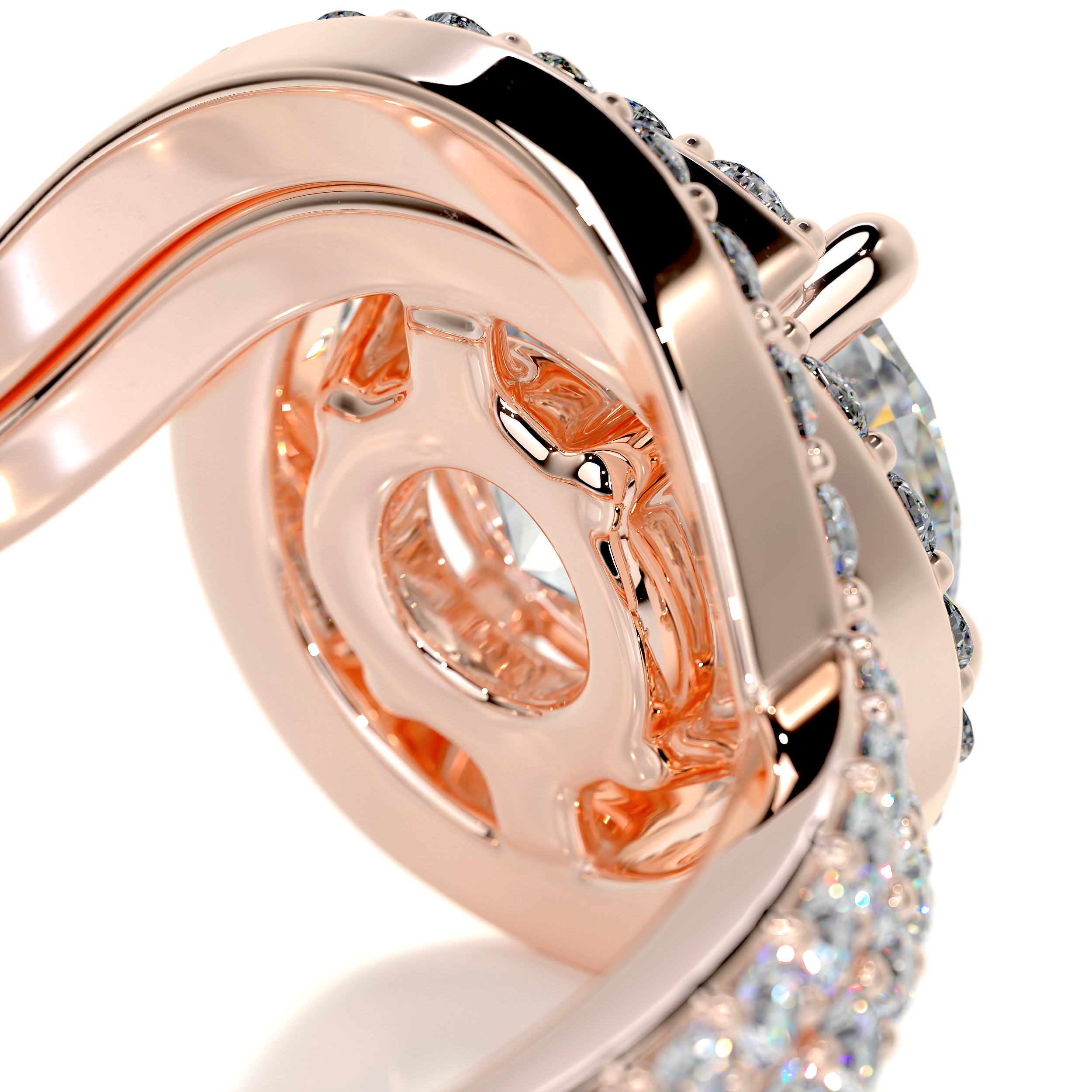 Stella Moissanite & Diamonds Bridal Set -14K Rose Gold、mySite、hinf8tx79