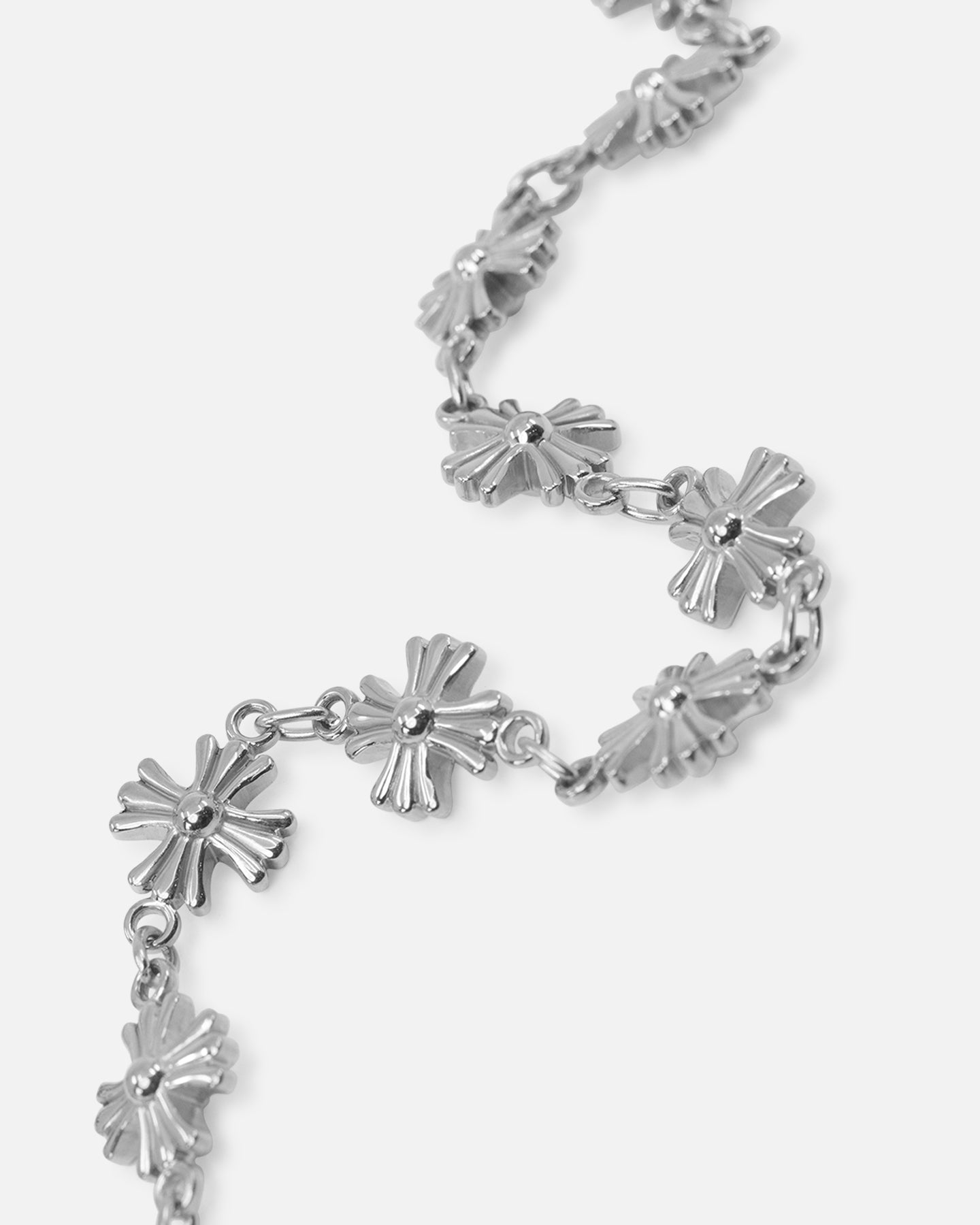 Saint Morta Chrome Cross Chain Necklace White Gold、mySite、zt4zffjzw