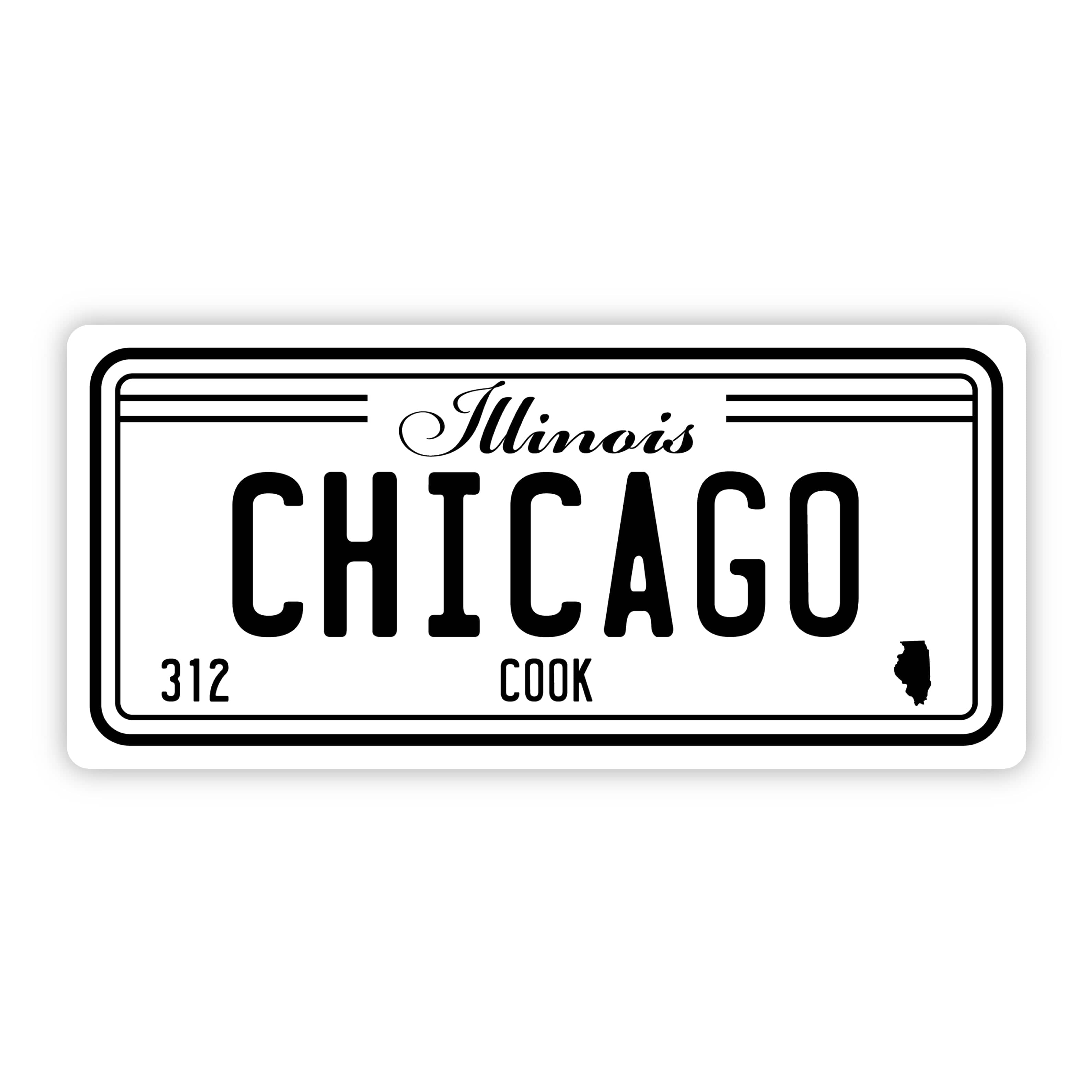  Chicago Illinois 312 Bumper Sticker (5 inch)、mySite、elrpsem3k