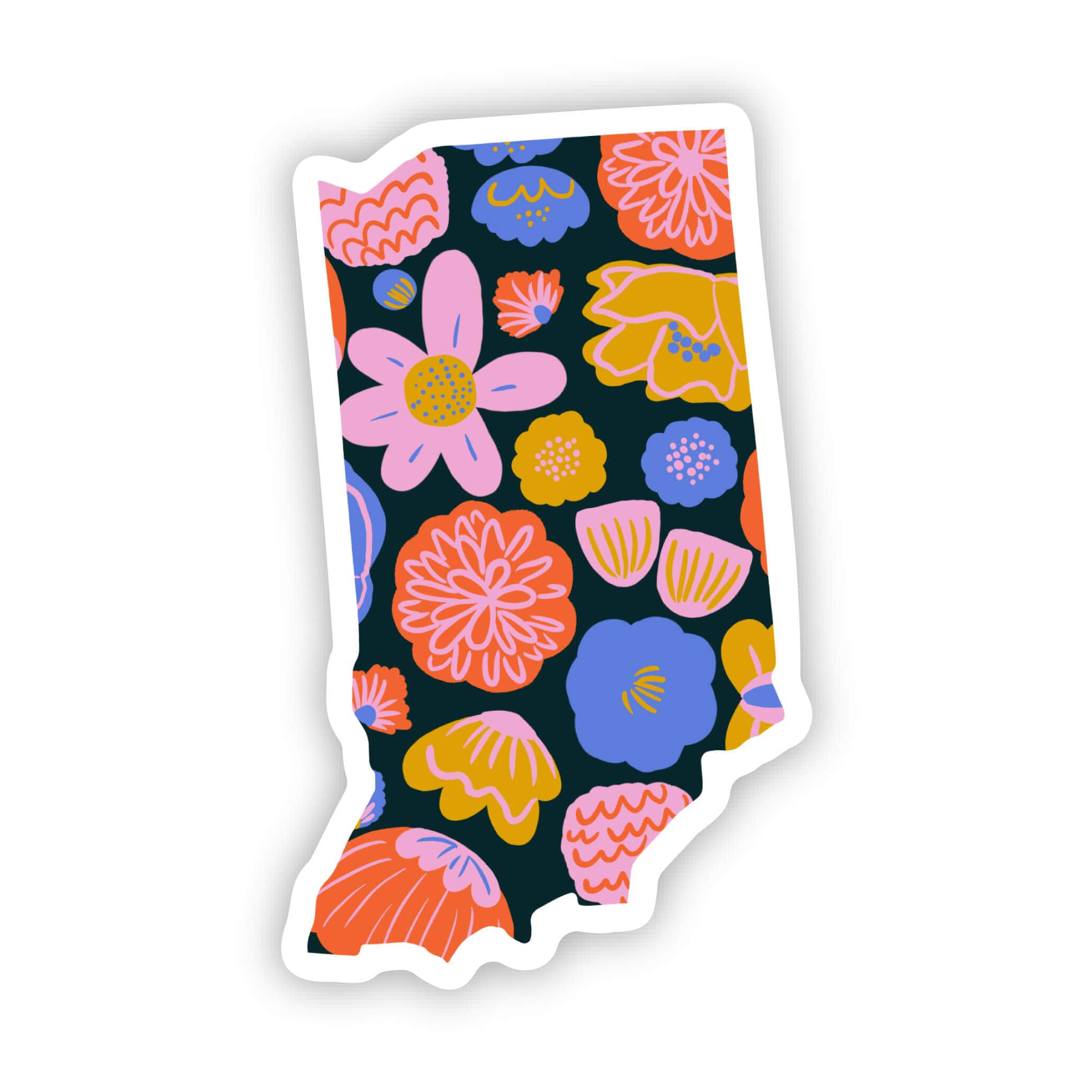  Indiana Sticker - Colorful Flower、mySite、elrpsem3k