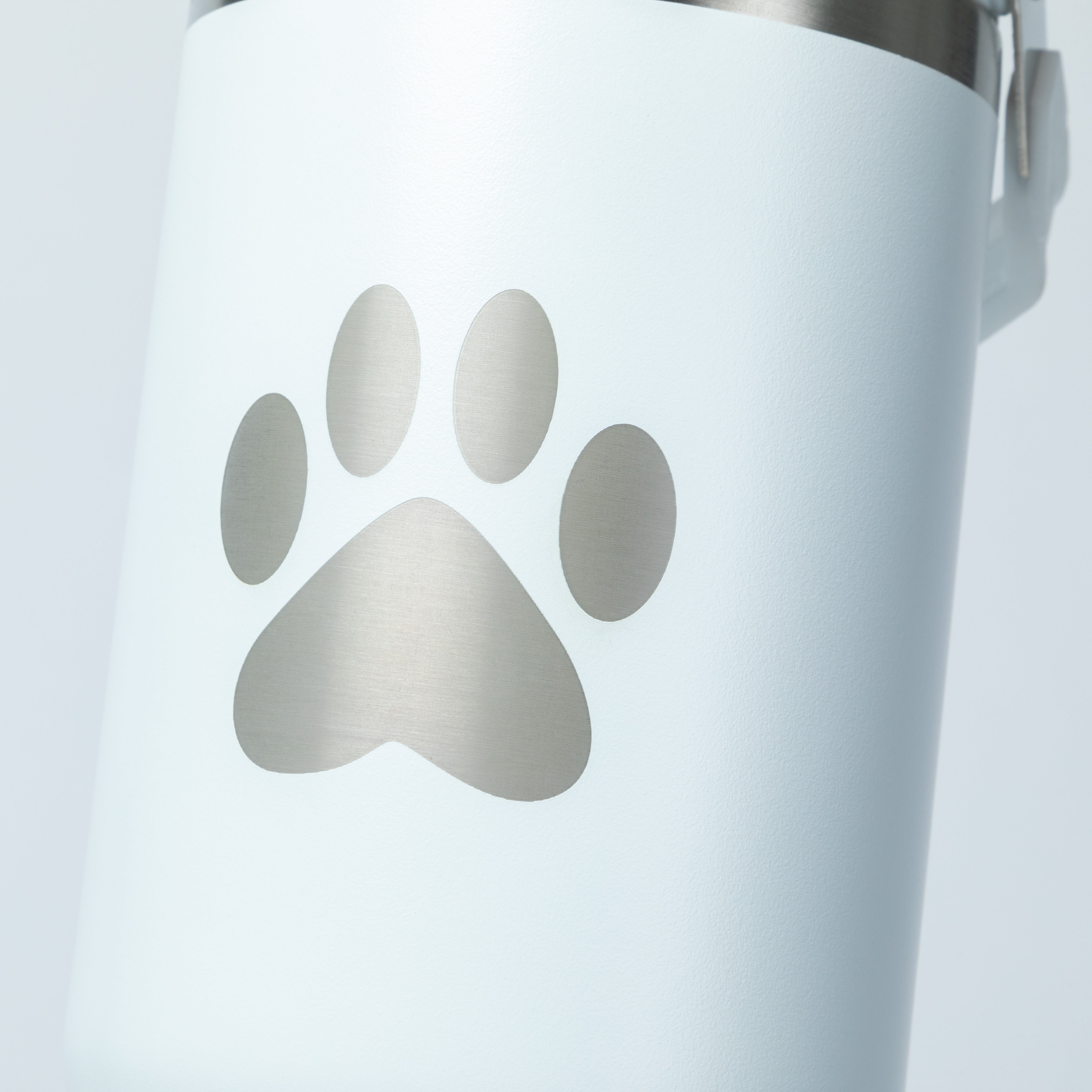 Paw Print Stainless Steel Tumbler with Flip Straw - 30 oz、mySite、camillekostekn