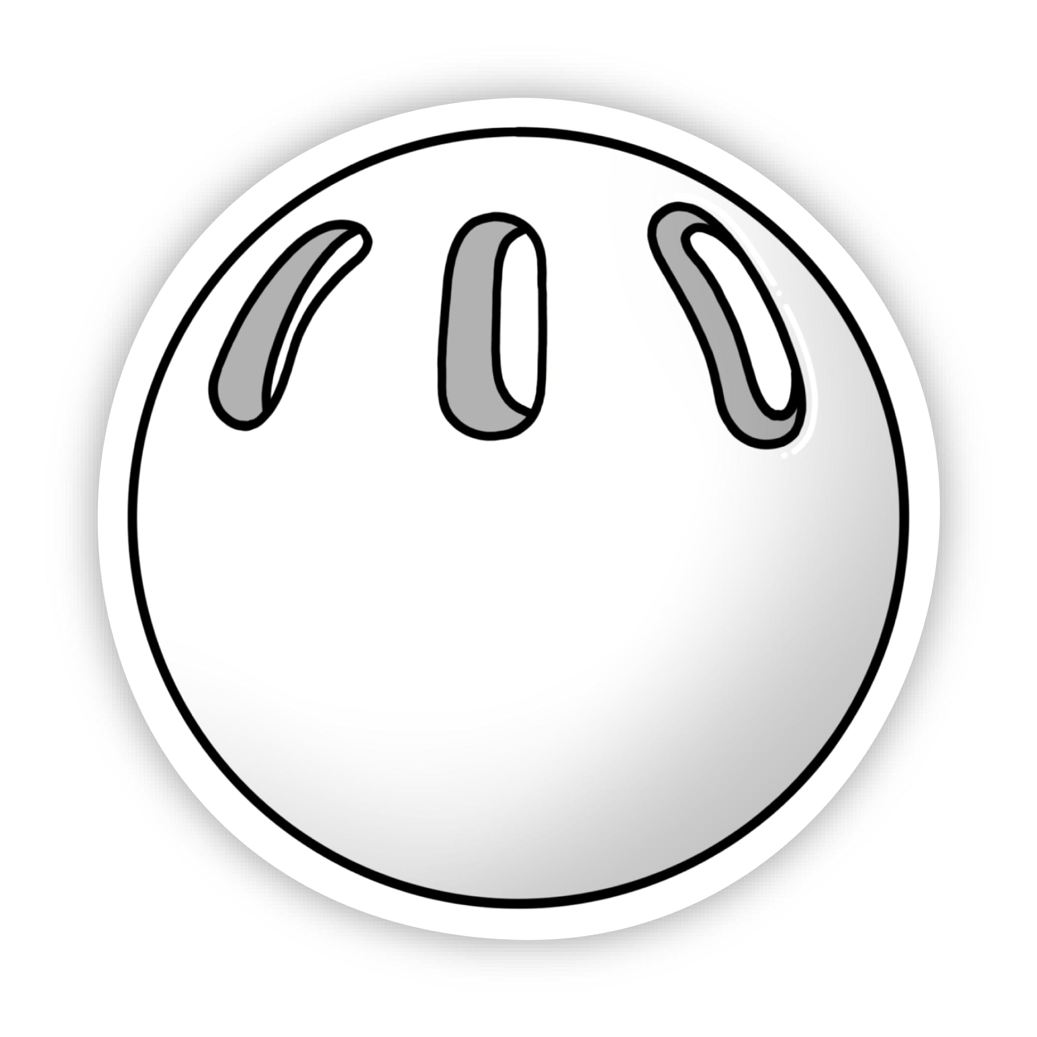  White Wiffle Ball Sticker、mySite、ghnorth