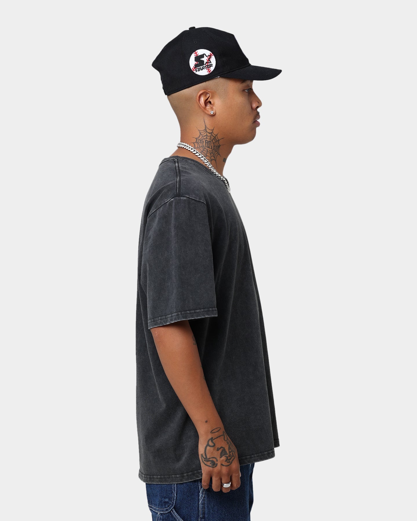 Starter Running Script Vintage T-Shirt Washed Black、mySite、zt4zffjzw