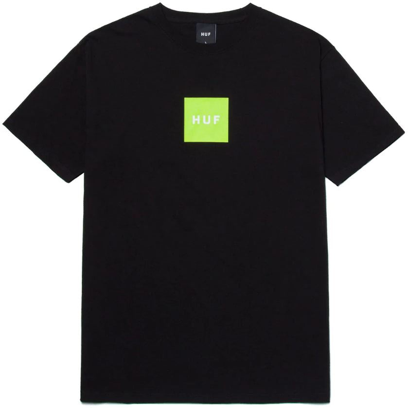  Huf Essentials Box Logo T-Shirt - Black、mySite、merchandisen