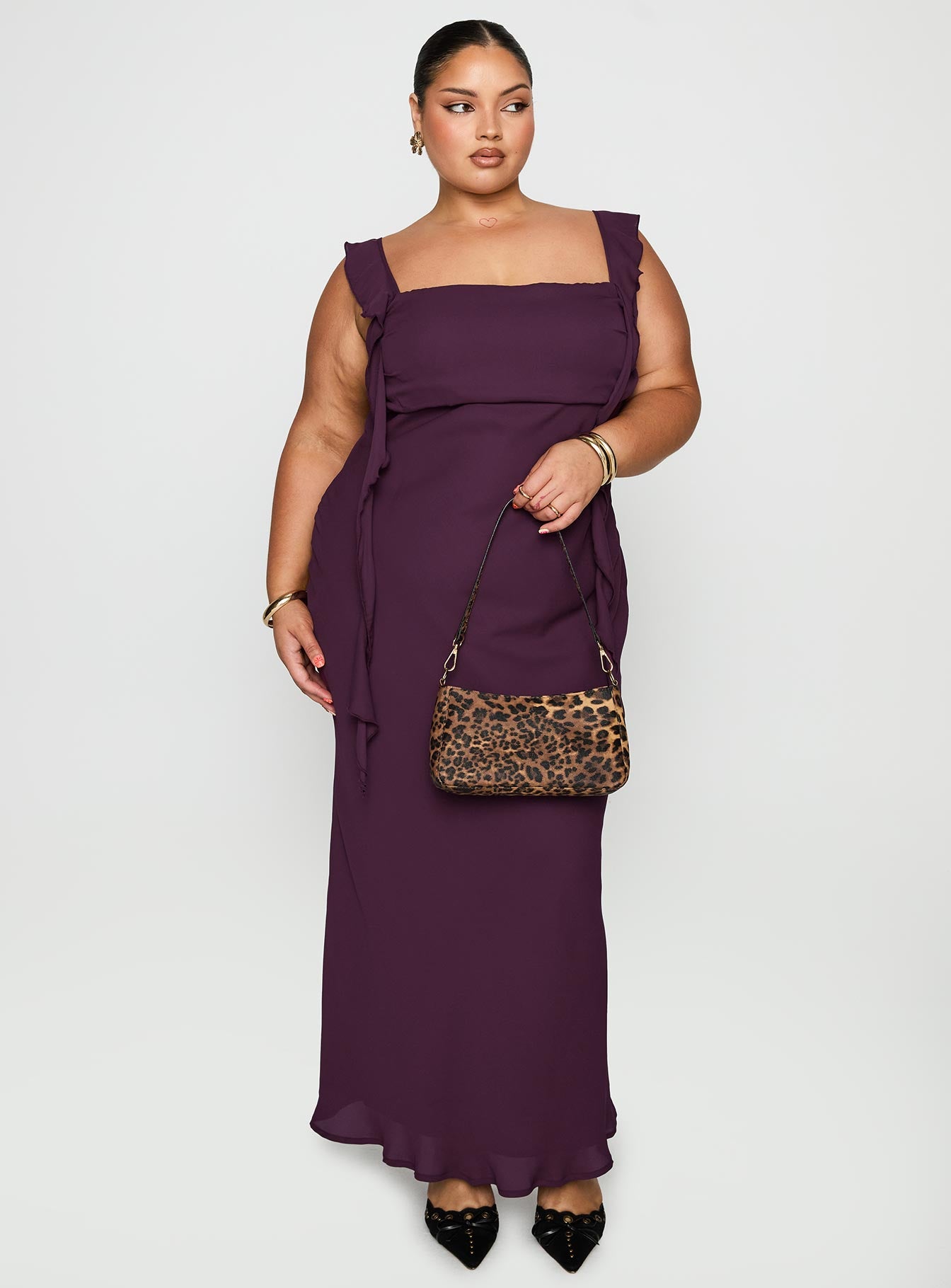 Lanai Maxi Dress Plum Curve、mySite、solidvoid