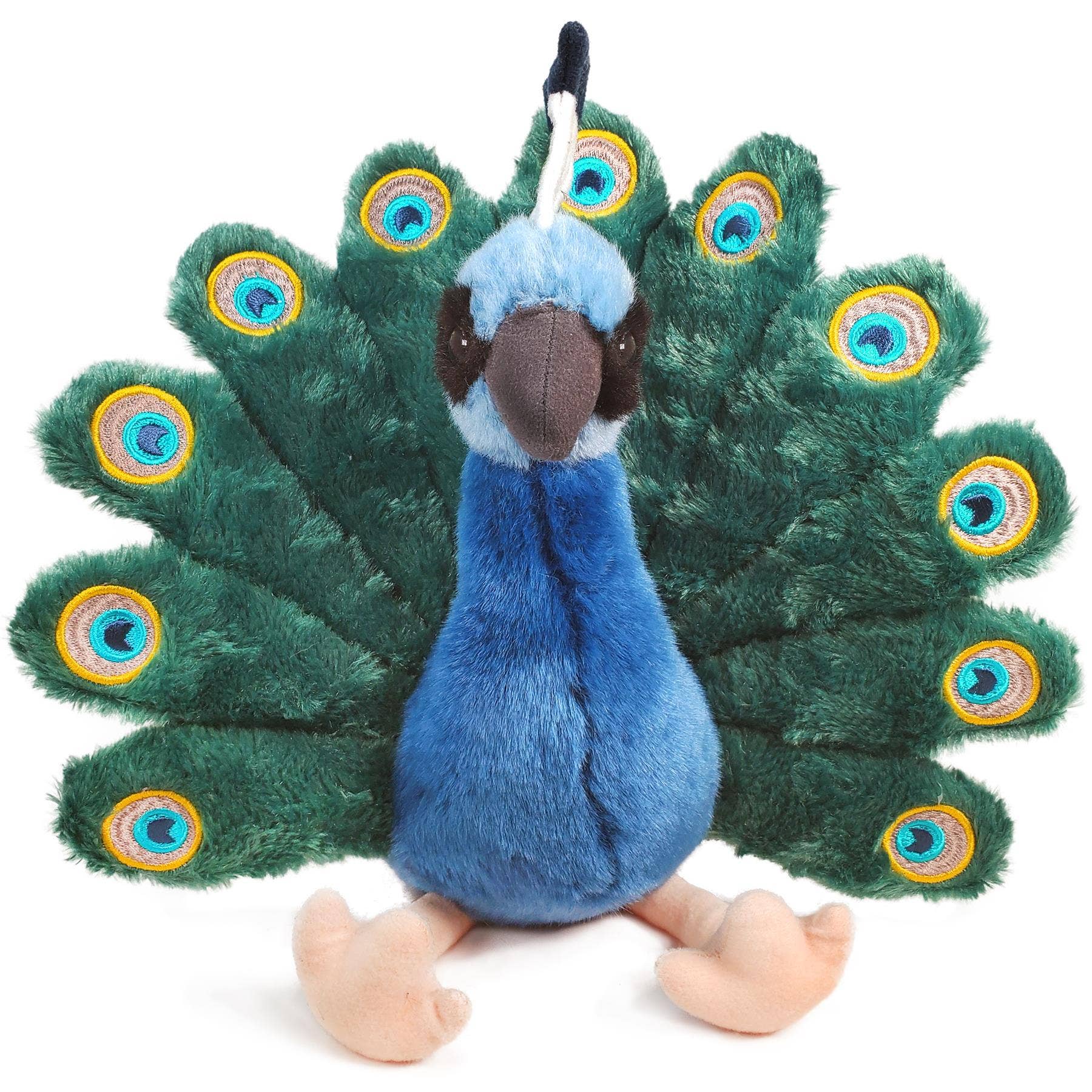 Pakhi The Peacock | 11 Inch Stuffed Animal Plush - Peacock Plush Toy for Kids、mySite、g9winljtr