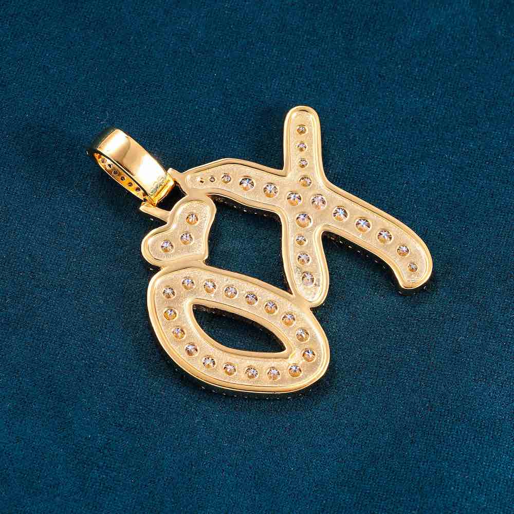 XO Necklace Pendant 14K Gold、mySite、hinf8tx79
