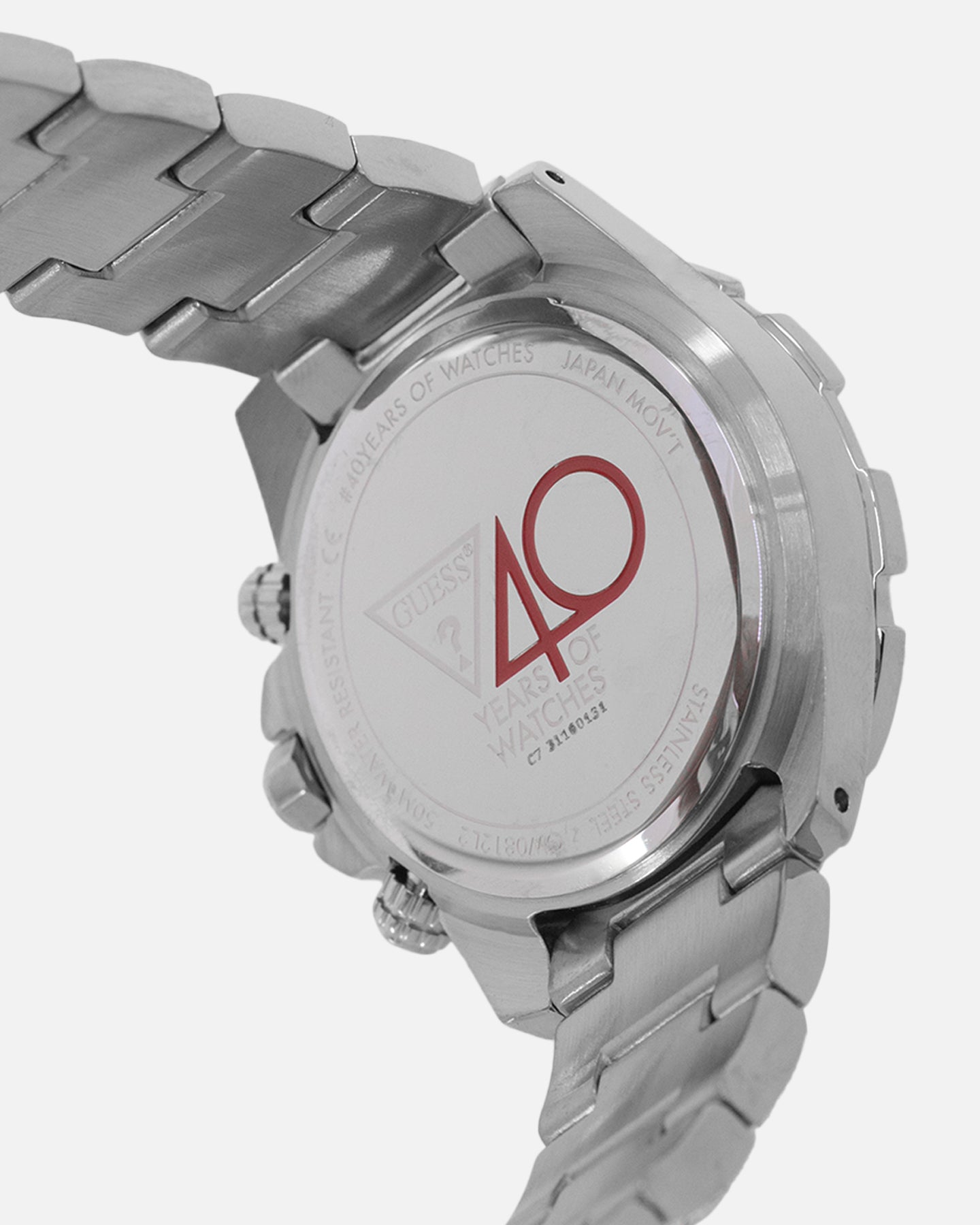 Guess Mainline Iconic 40th Watch Silver/Crystal、mySite、zt4zffjzw