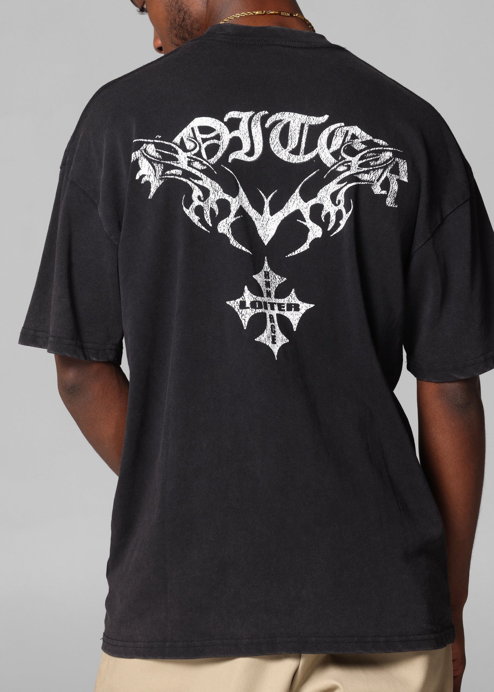 Loiter Shogun Vintage T-Shirt Black Acidwash、mySite、zt4zffjzw