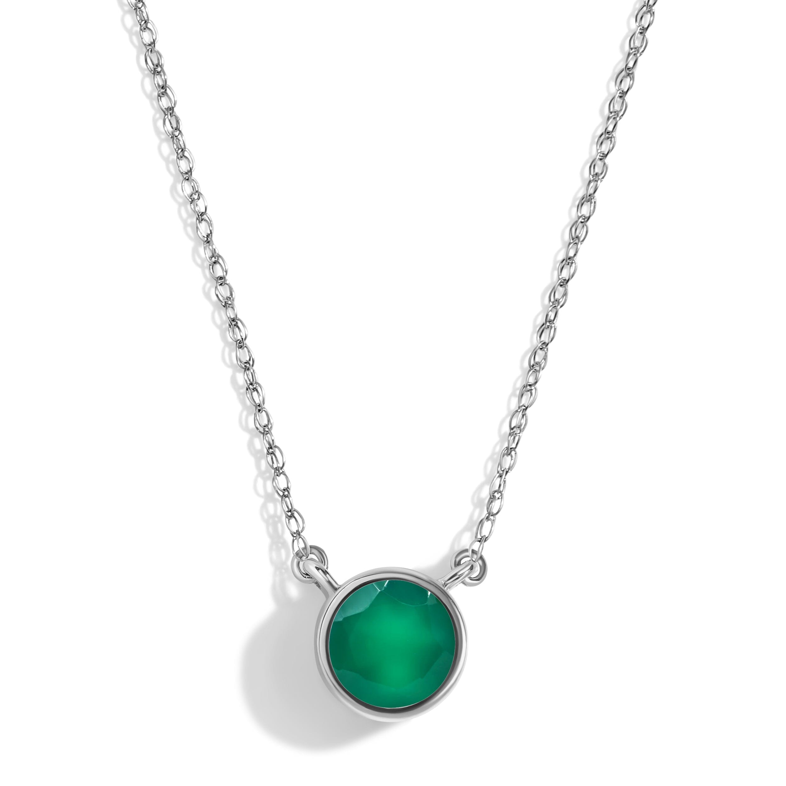 Green Onyx Necklace - Solitaire、mySite、hinf8tx79