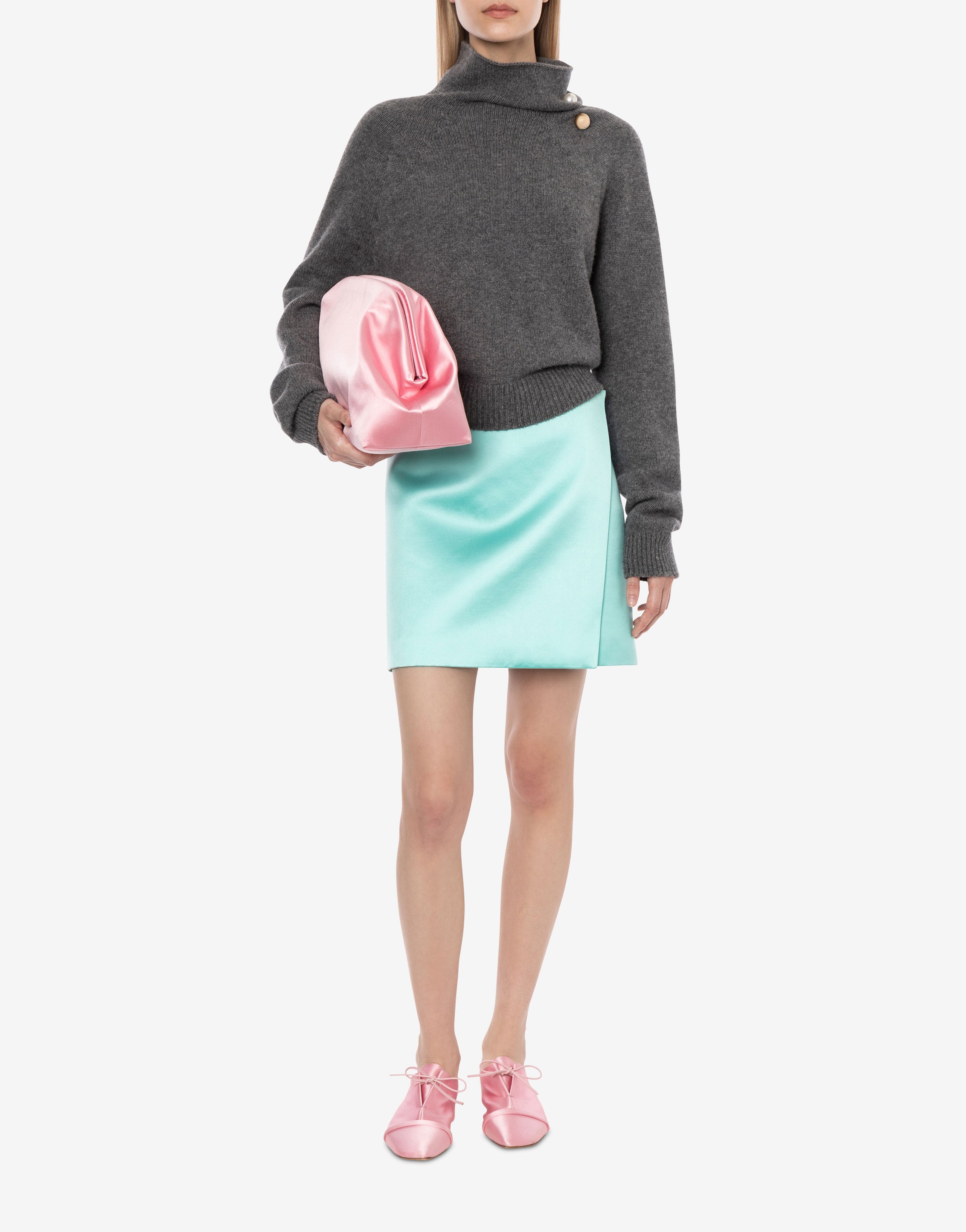 Minigonna a portafoglio in duchesse、mySite、aoinhome