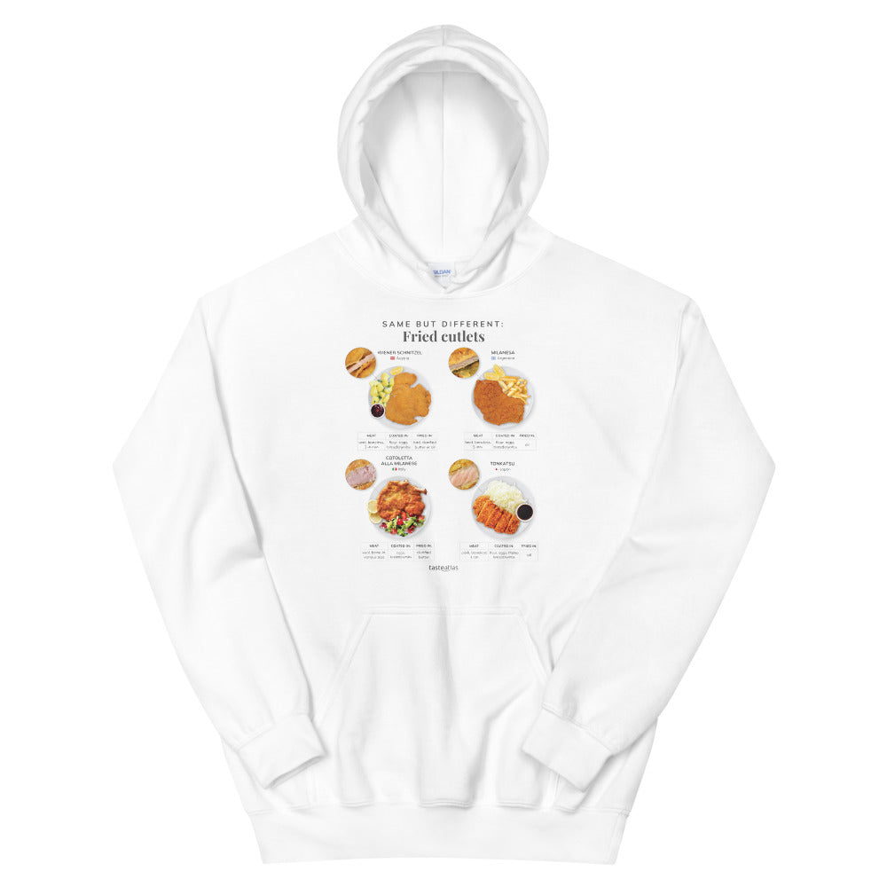 Same But Different Fried Cutlets Unisex Hoodie、mySite、camillekostekn