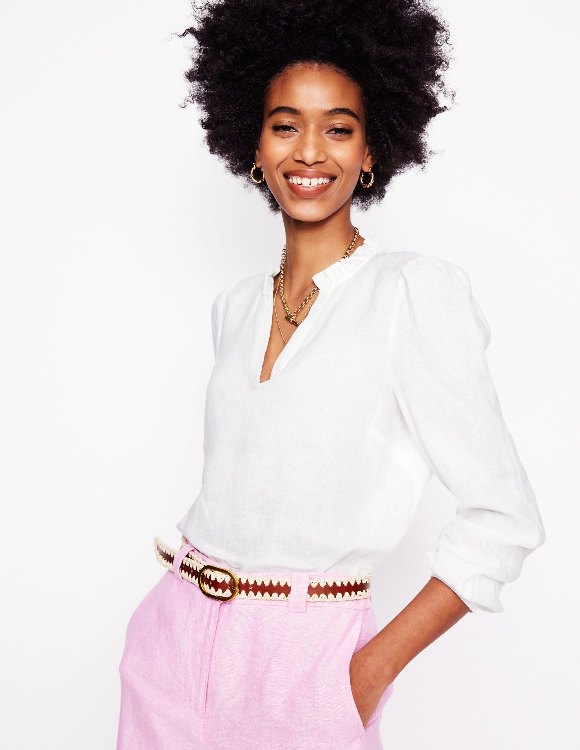  Grace Linen Top-White、mySite、ashleygrahame