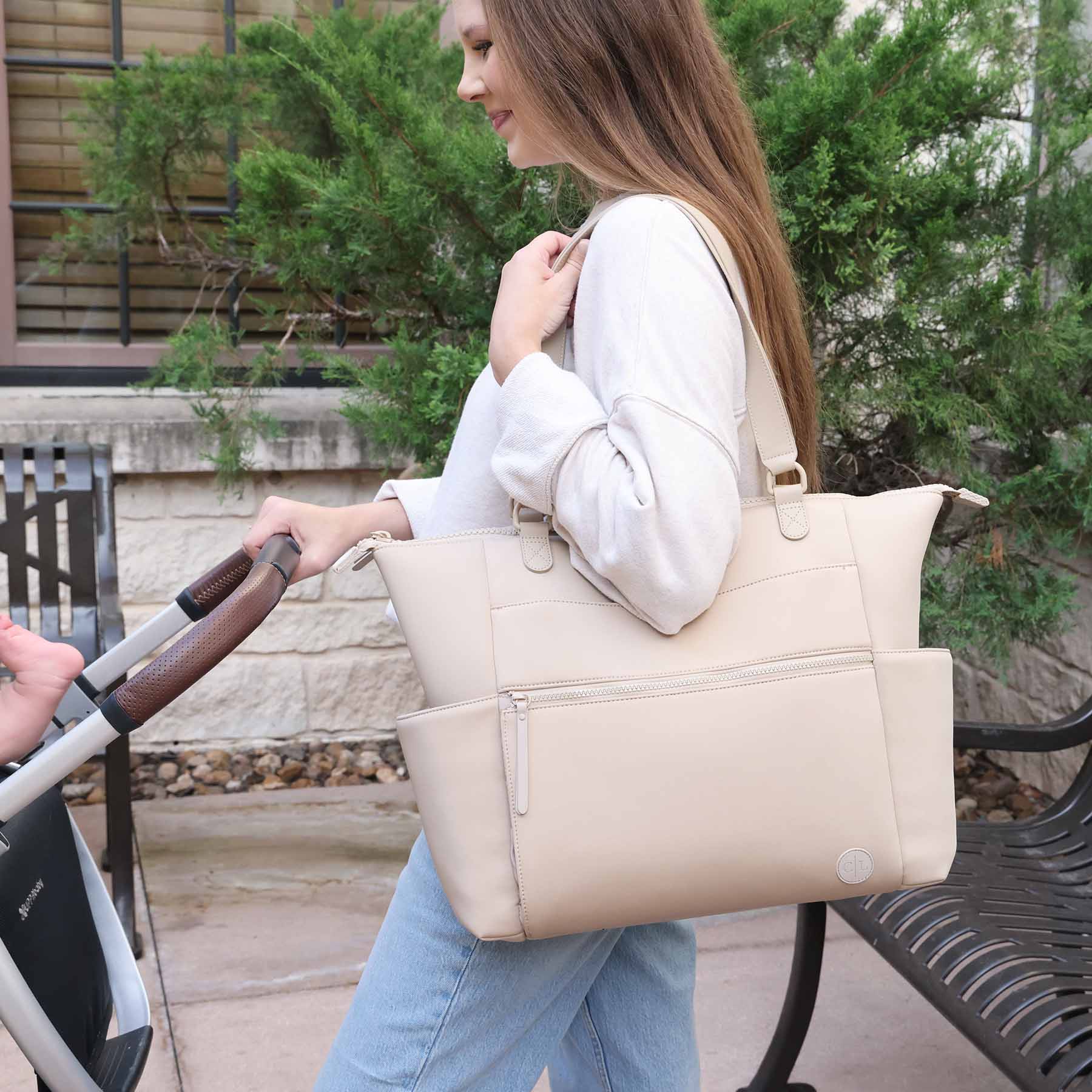  Lane Convertible Diaper Bag Tote | Sand、mySite、layawaytickets