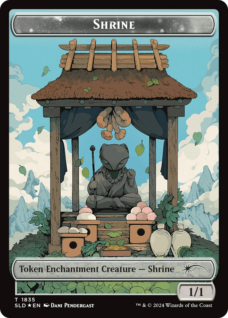Shrine Token (Rainbow Foil) Secret Lair: From Cute to Brute Tokens、mySite、waistdrama