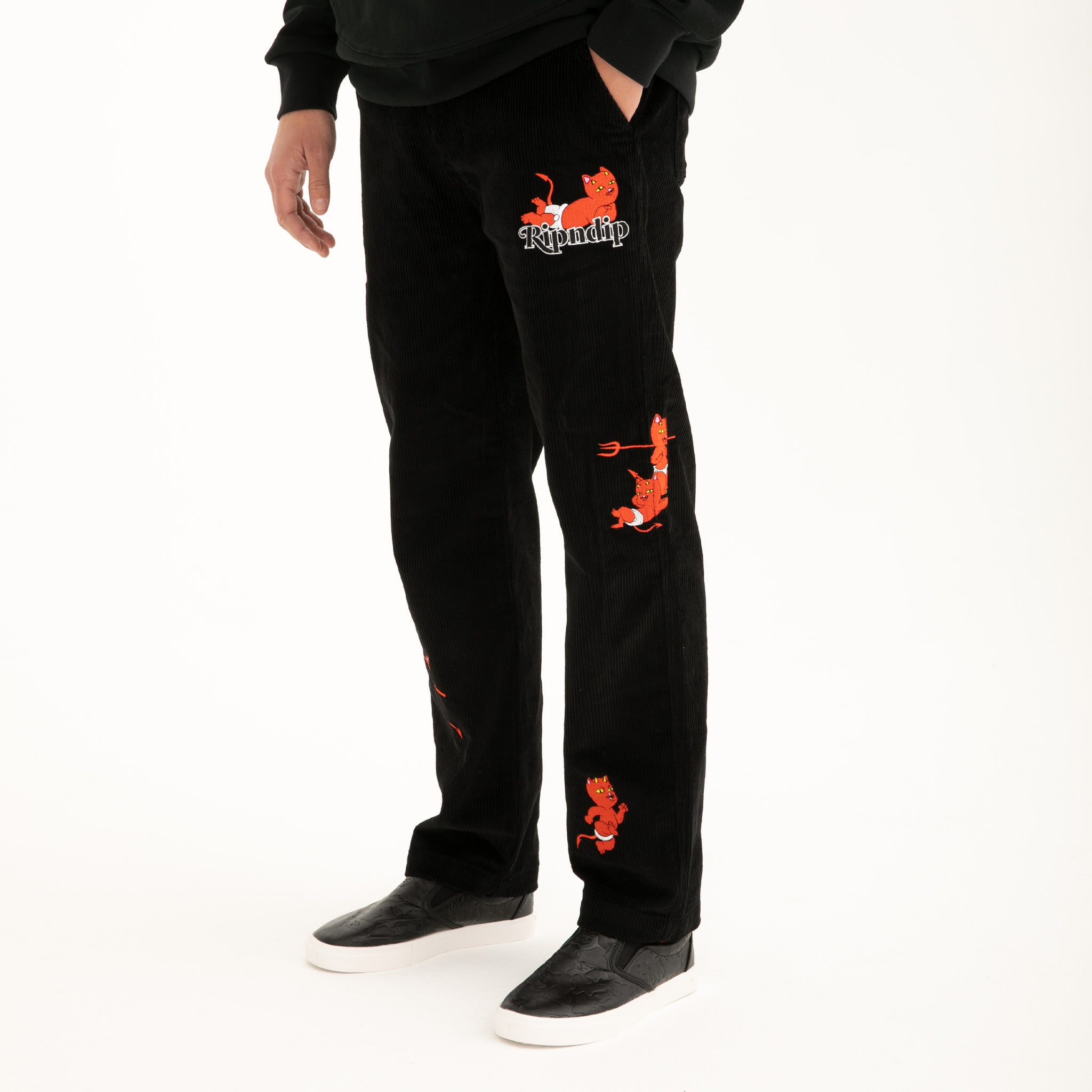  Devil Baby Corduroy Pants (Black)、mySite、merchandisen