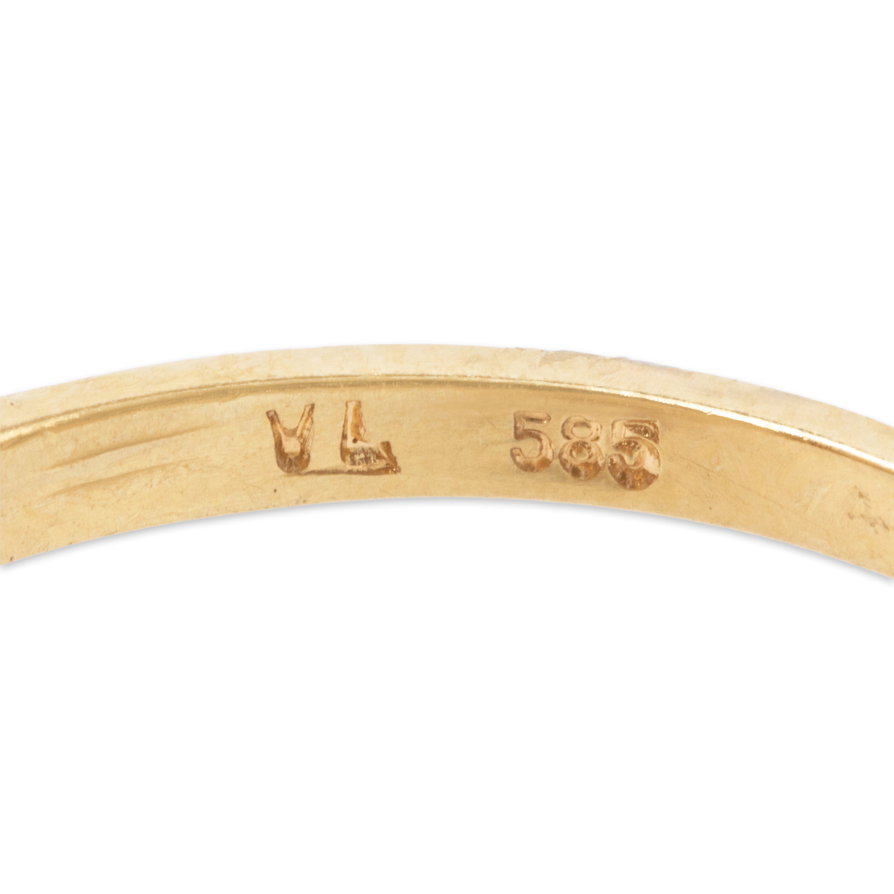 Vintage 14k Yellow Gold Pearl .462cttw Diamond Lustrous Cocktail Ring 7.00、mySite、hinf8tx79