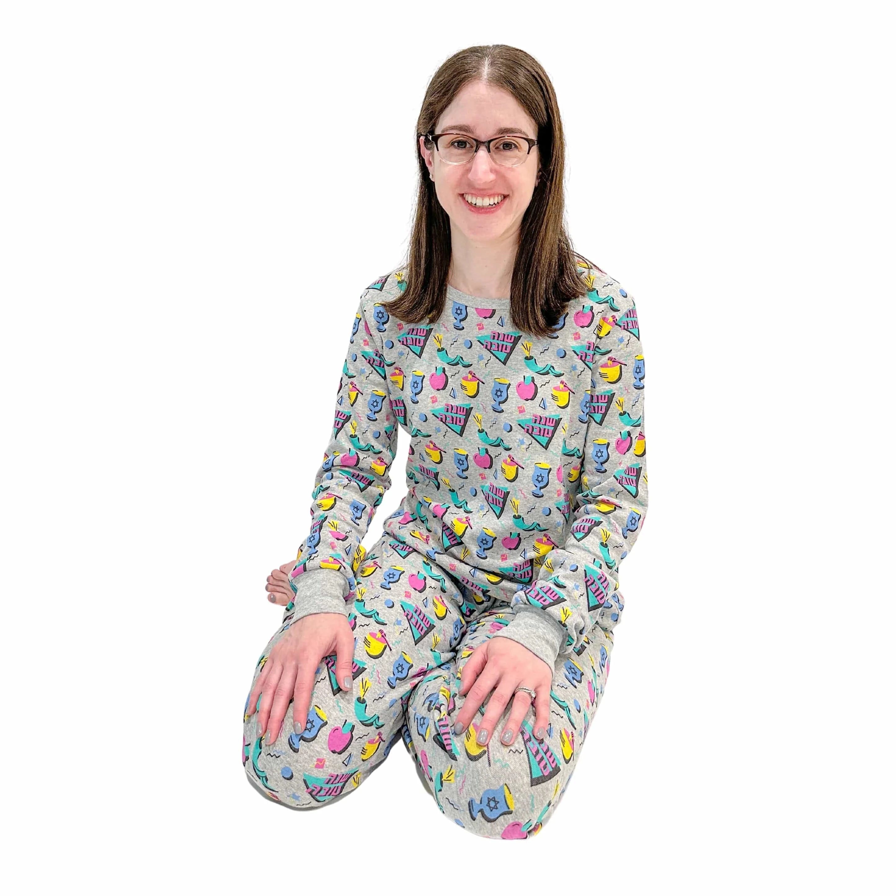 Adult 80's Retro Rosh Hashanah Pajamas - (Unisex Sizes S - XXL)、mySite、topwebapps