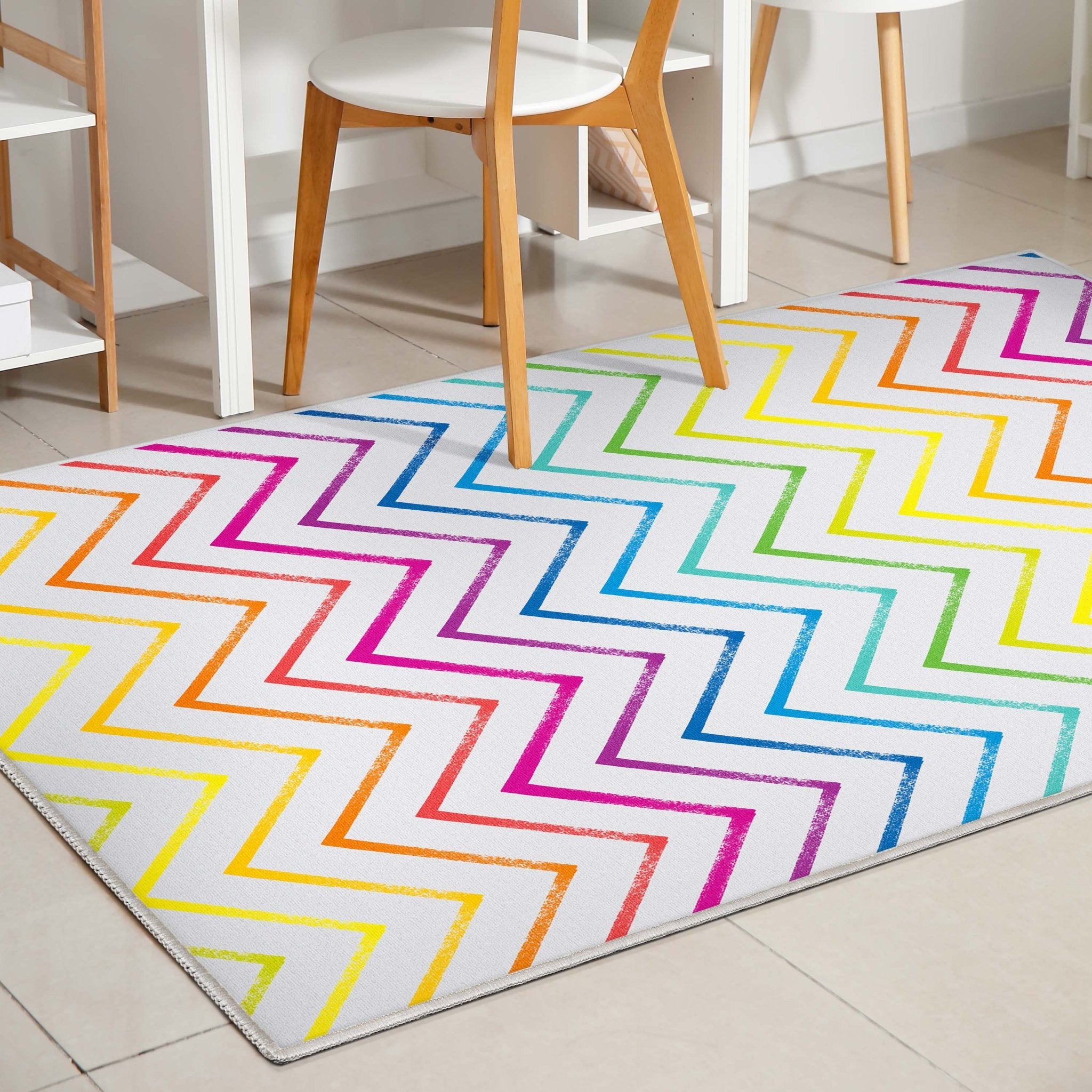 Crayola Zig Zag Multicolor Area Rug By Well Woven、mySite、gigharbornorthrealestate